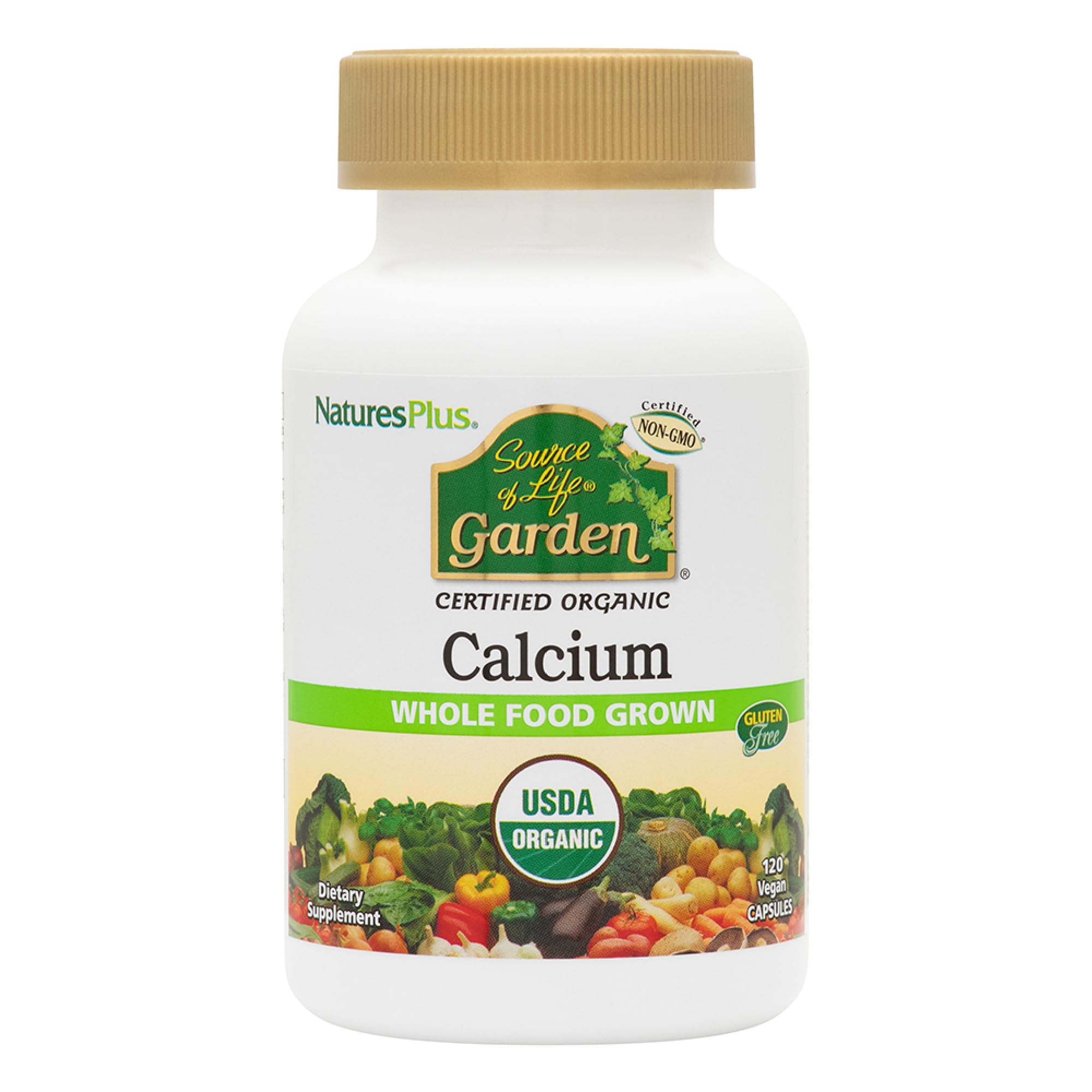 Foto 2 pulgar | Suplemento Natures Plus Source Of Life Garden Calcium 120 Cápsulas - Venta Internacional.