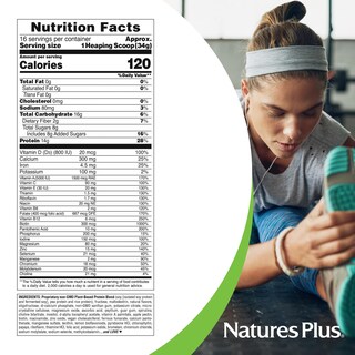 Foto 4 | Batido De Proteínas A Base De Plantas Natures Plus Spiru-tein Banana - Venta Internacional.