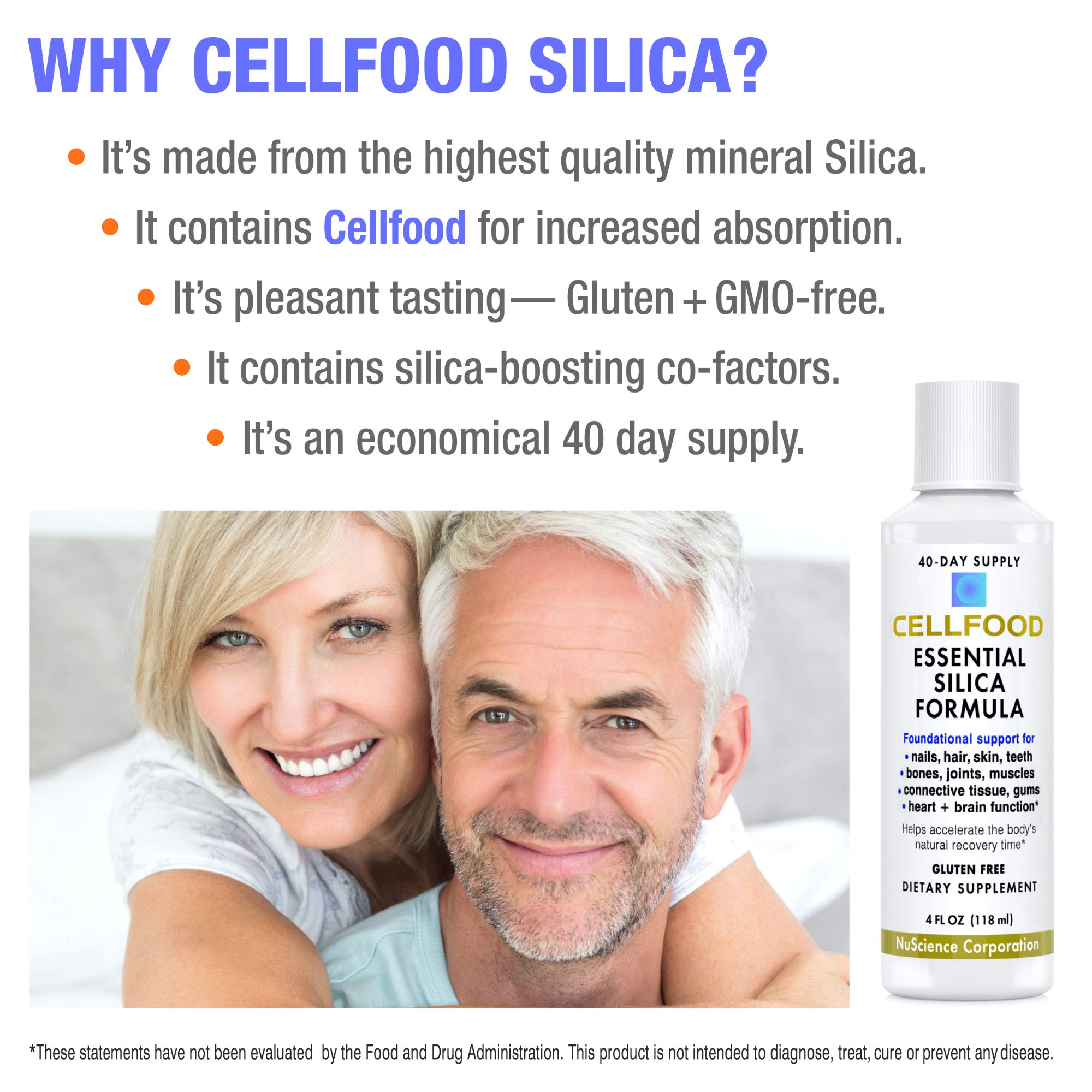 Foto 4 pulgar | Suplemento Cellfood Essential Silica, Antienvejecimiento, 120 Ml, Paquete De 2 - Venta Internacional.