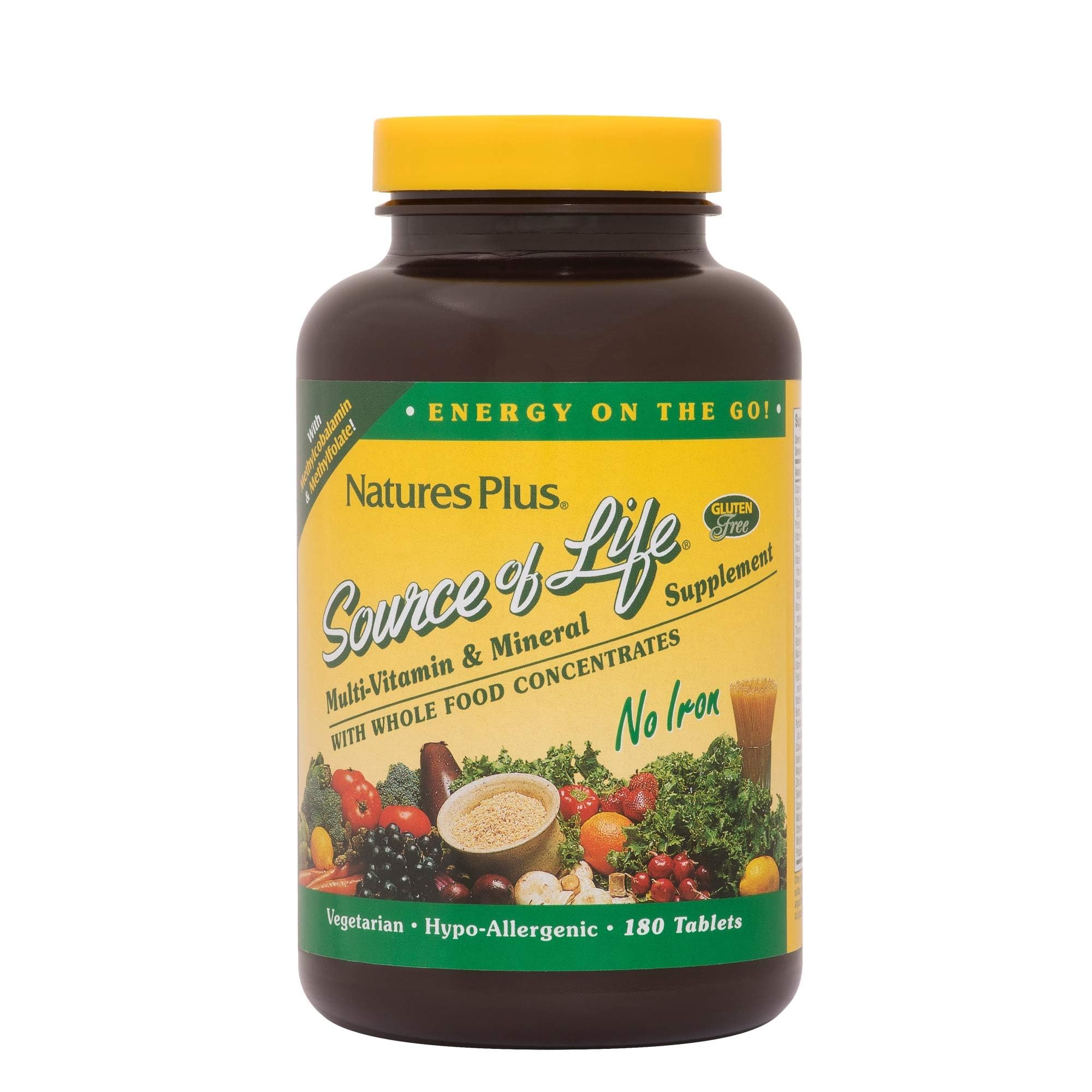 Foto 2 pulgar | Suplemento Naturesplus Source Of Life Sin Hierro 180 Comprimidos - Venta Internacional.