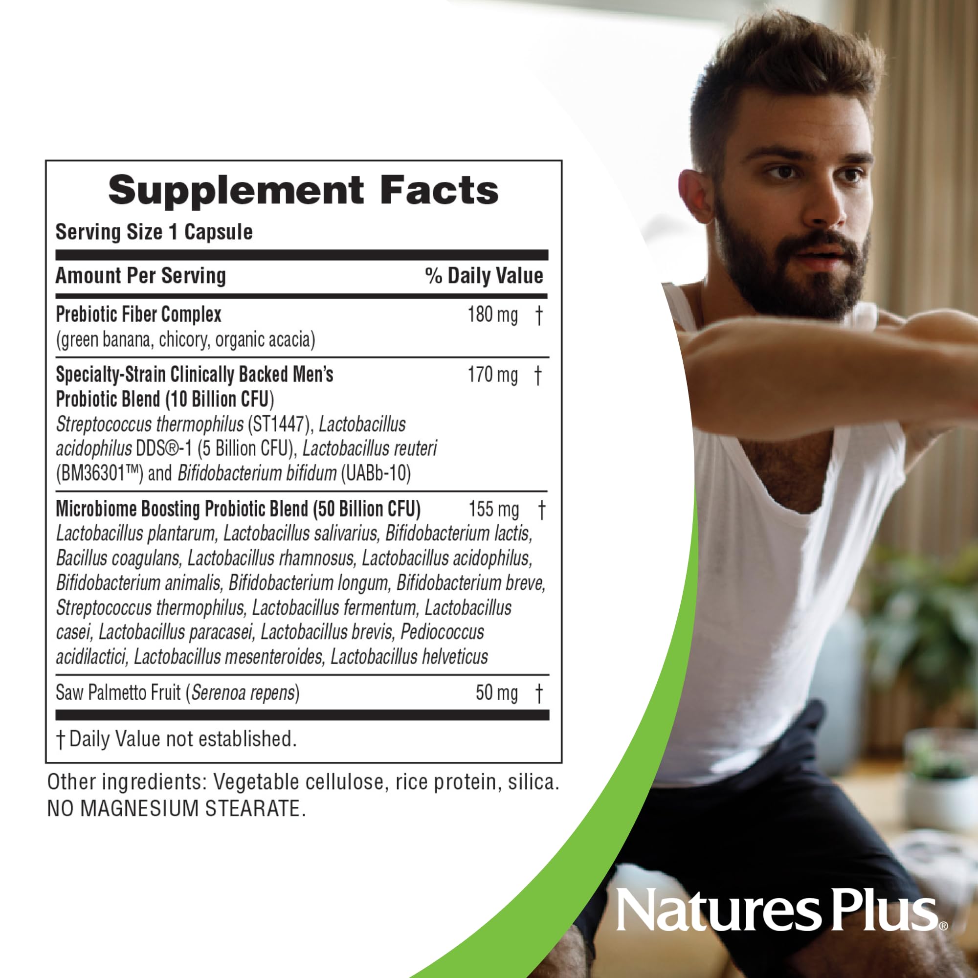 Foto 4 | Suplemento Probiótico Natural Nature's Plus Gi Para Hombres, 30 Cápsulas - Venta Internacional.