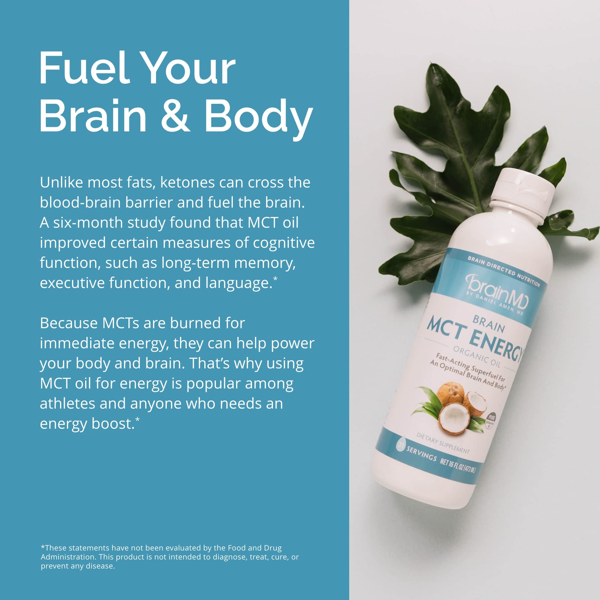 Foto 7 pulgar | Suplemento Brainmd Brain Mct Energy 473 Ml Para Cerebro Y Cuerpo - Venta Internacional.