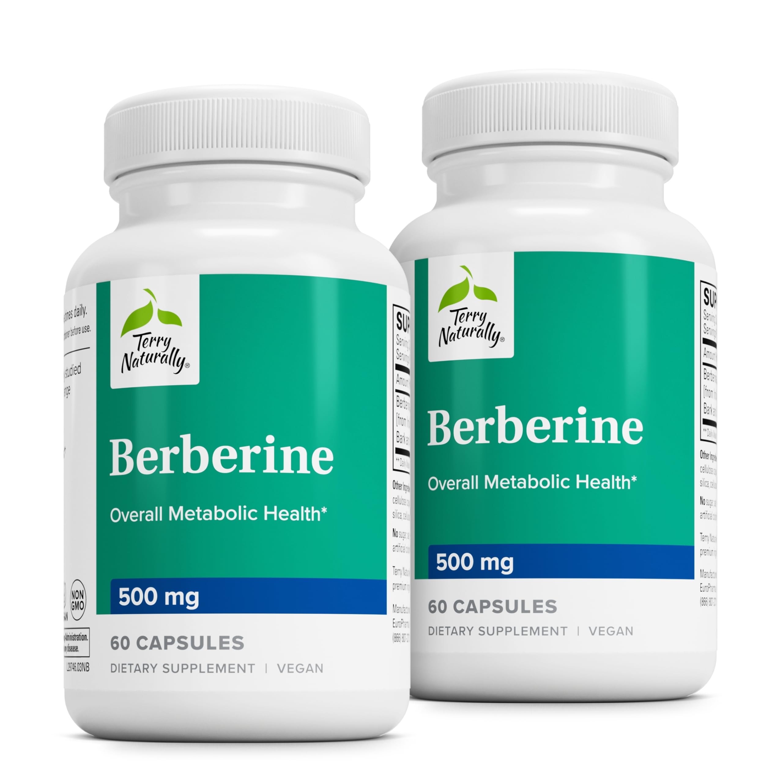 Foto 2 pulgar | Suplemento Terry Naturally Berberine 500 Mg 60 Cápsulas X2 - Venta Internacional.