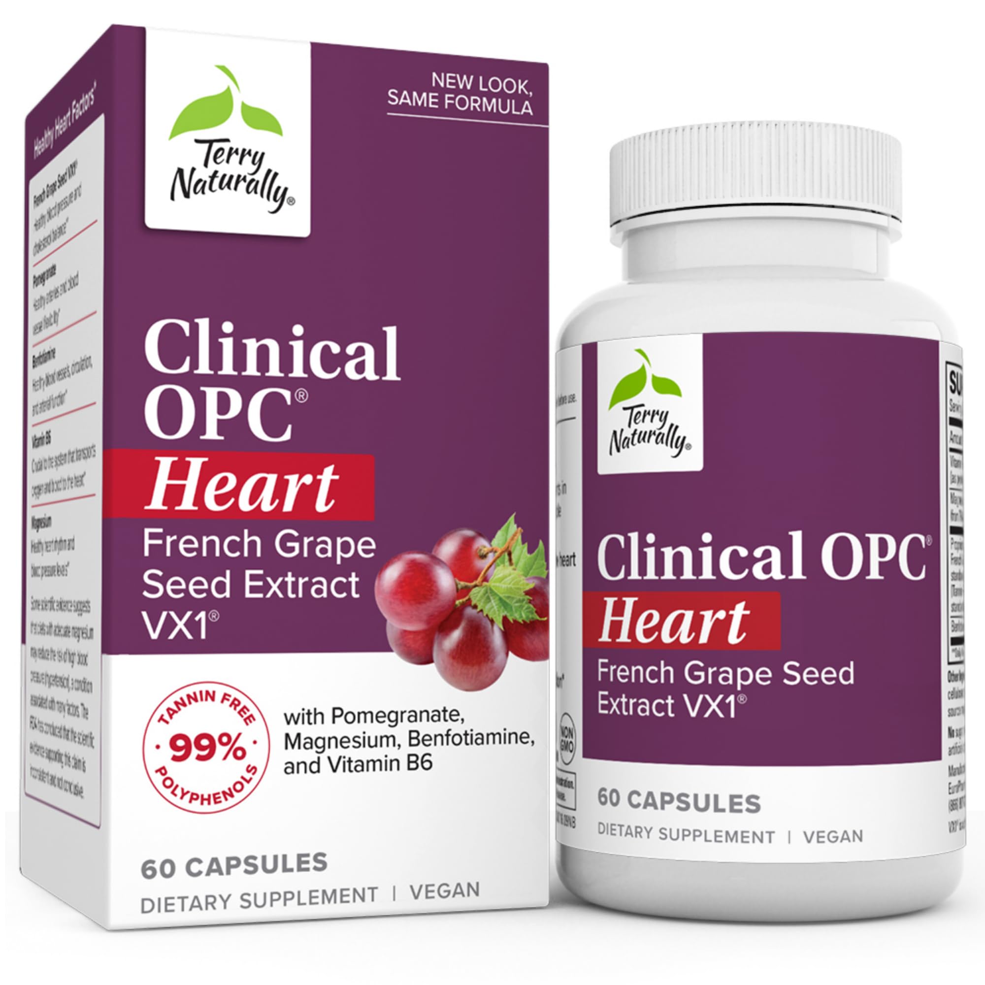 Foto 2 pulgar | Suplemento Terry Naturally Clinical Opc Heart 60 Cápsulas - Venta Internacional.