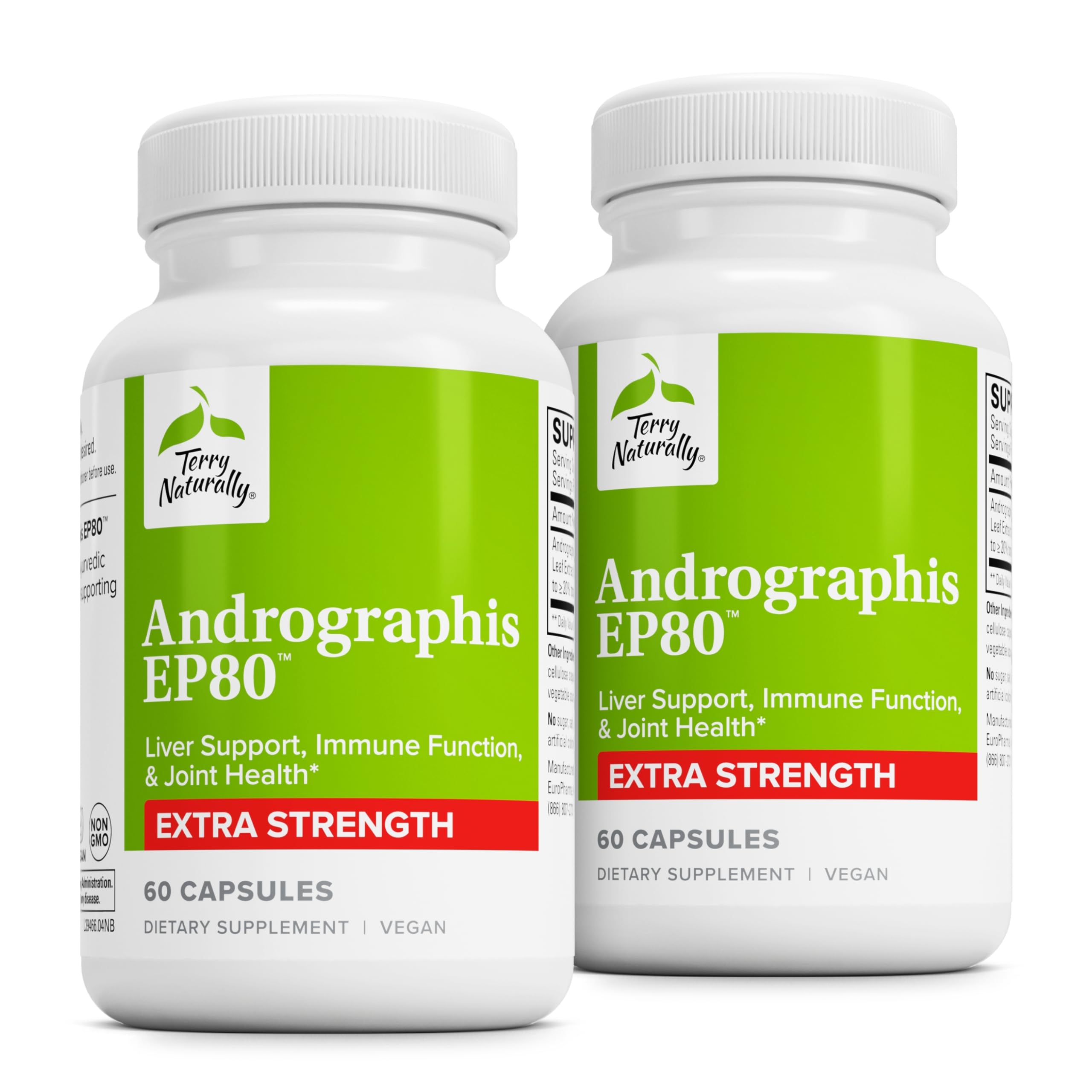 Foto 2 pulgar | Suplemento Terry Naturally Andrographis Ep80 Extra Strength - Venta Internacional.