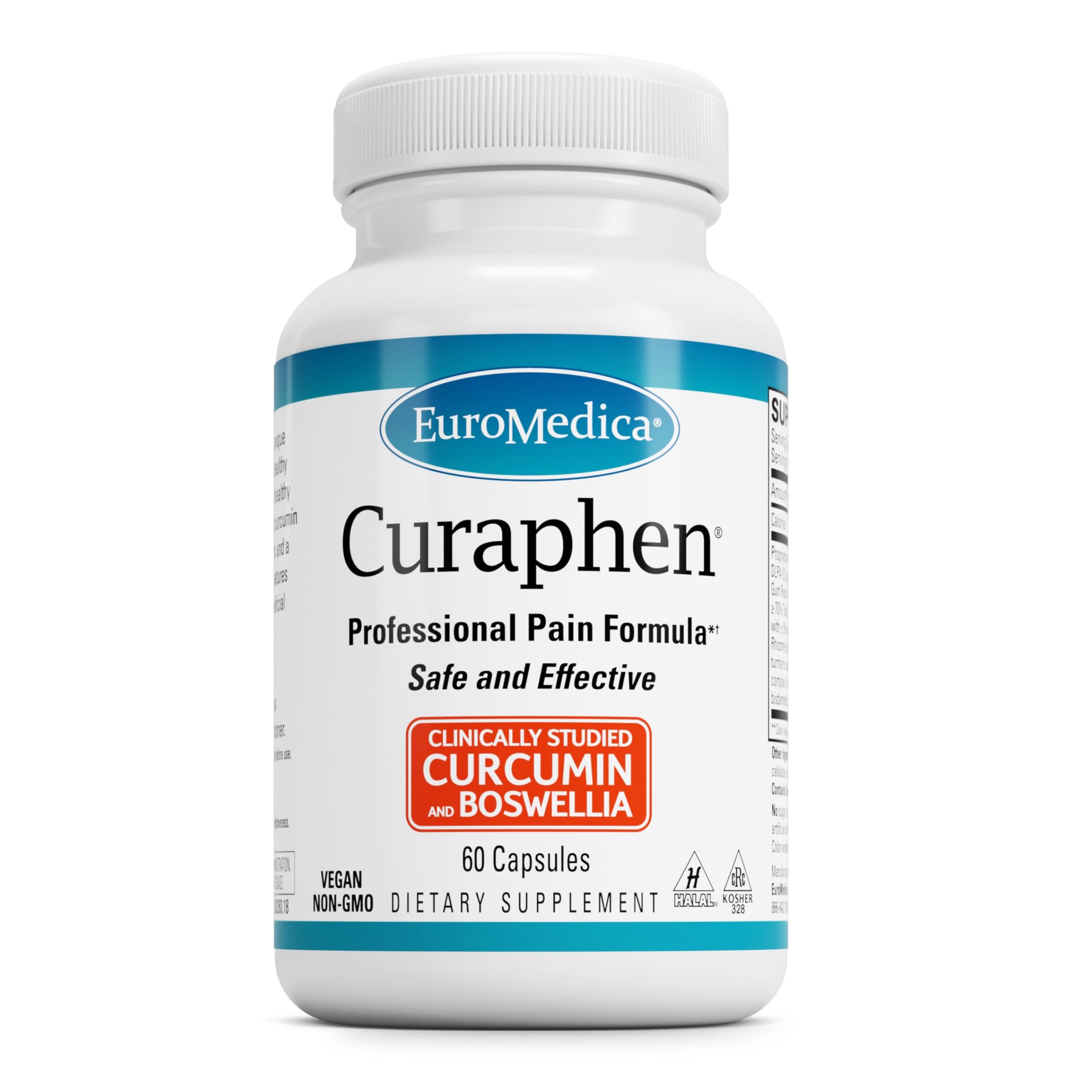 Foto 2 pulgar | Suplemento Euromedica Curaphen Curcumin 60 Cápsulas - Venta Internacional.