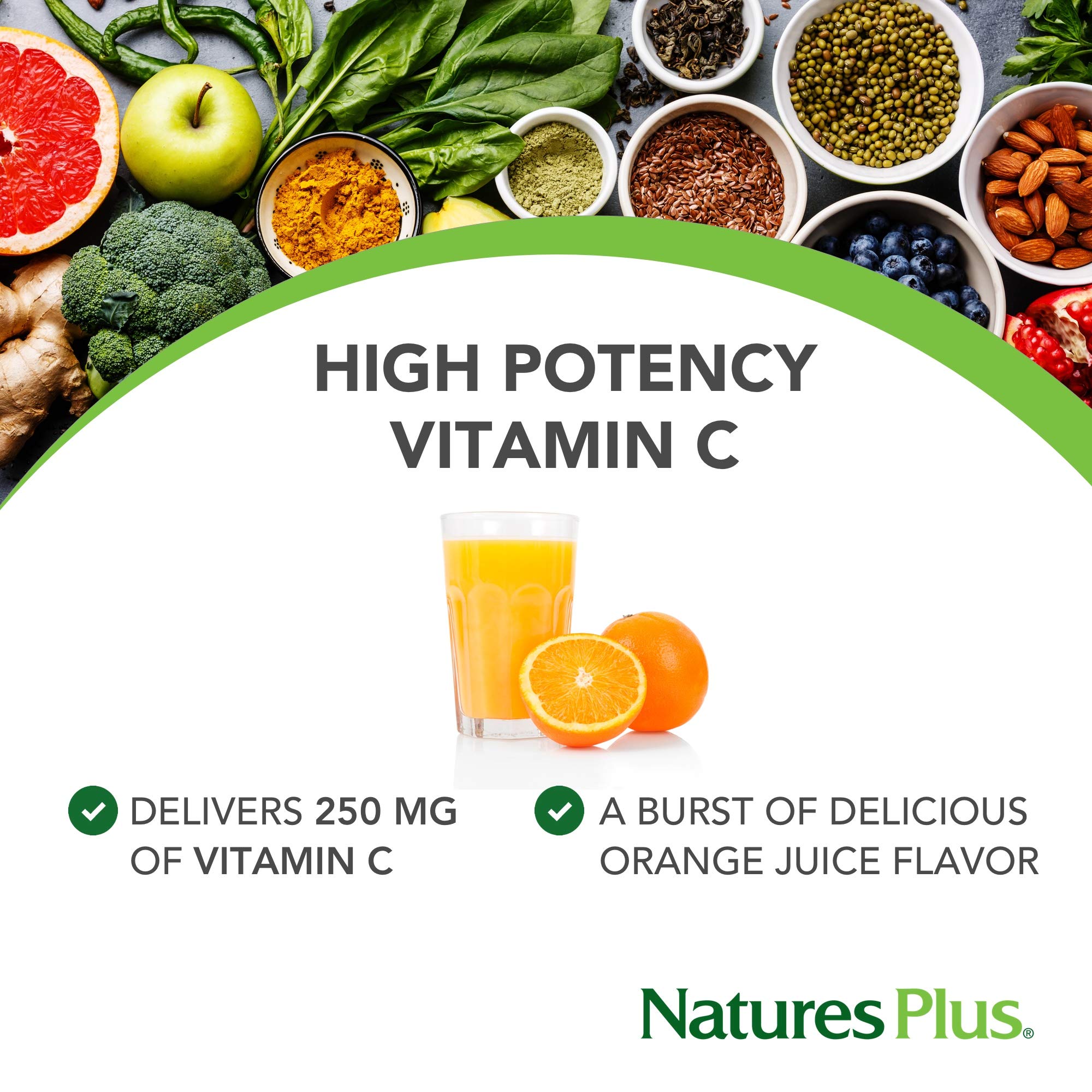 Foto 4 pulgar | Suplemento Naturesplus De Jugo De Naranja Masticable Con Vitamina C 250 Mg - Venta Internacional.