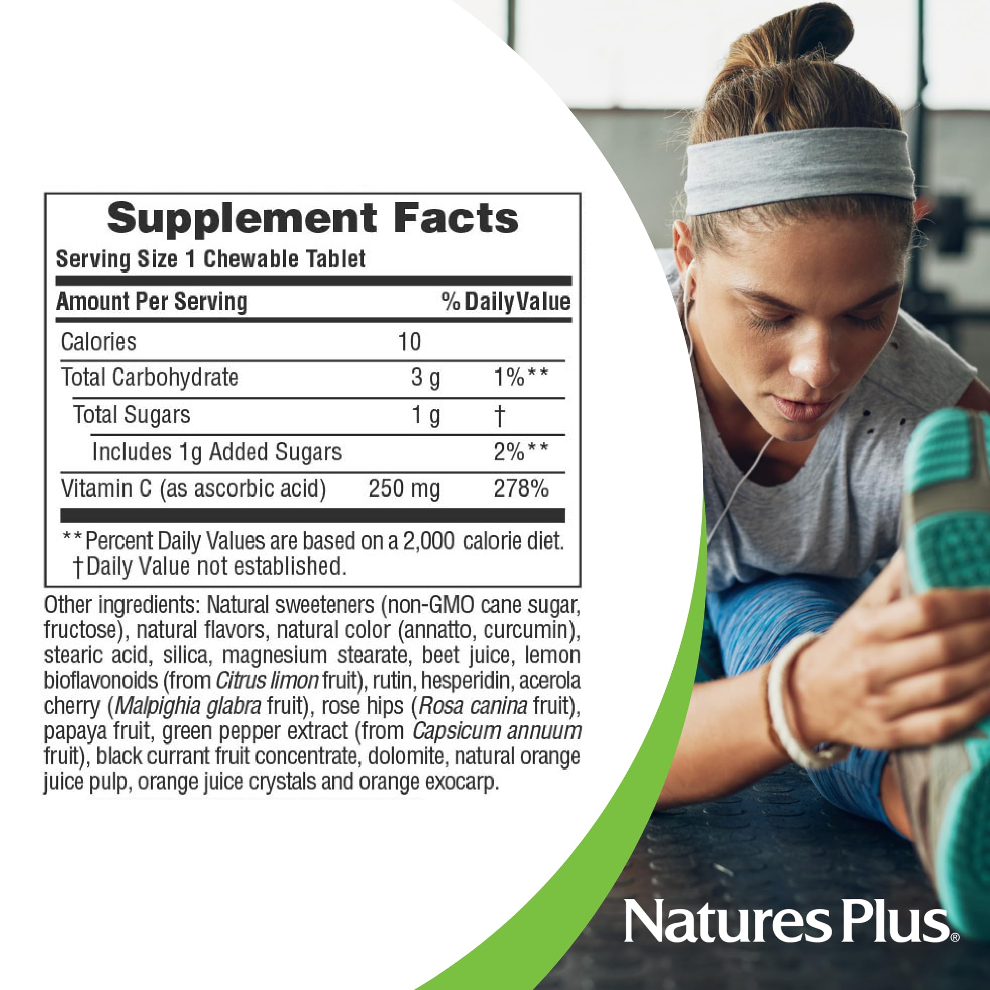Foto 6 pulgar | Suplemento Naturesplus De Jugo De Naranja Masticable Con Vitamina C 250 Mg - Venta Internacional.