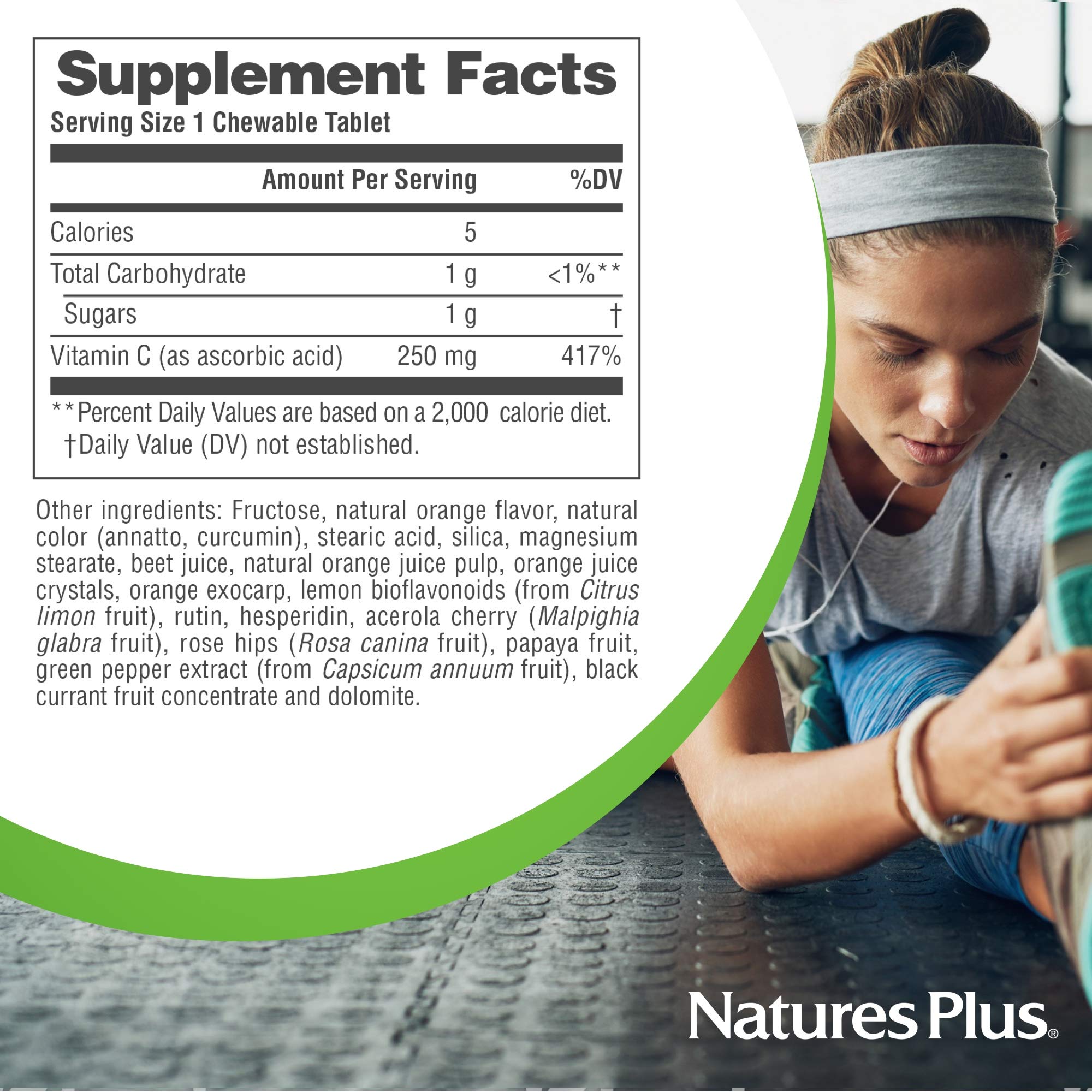 Foto 7 pulgar | Suplemento Naturesplus De Jugo De Naranja Masticable Con Vitamina C 250 Mg - Venta Internacional.