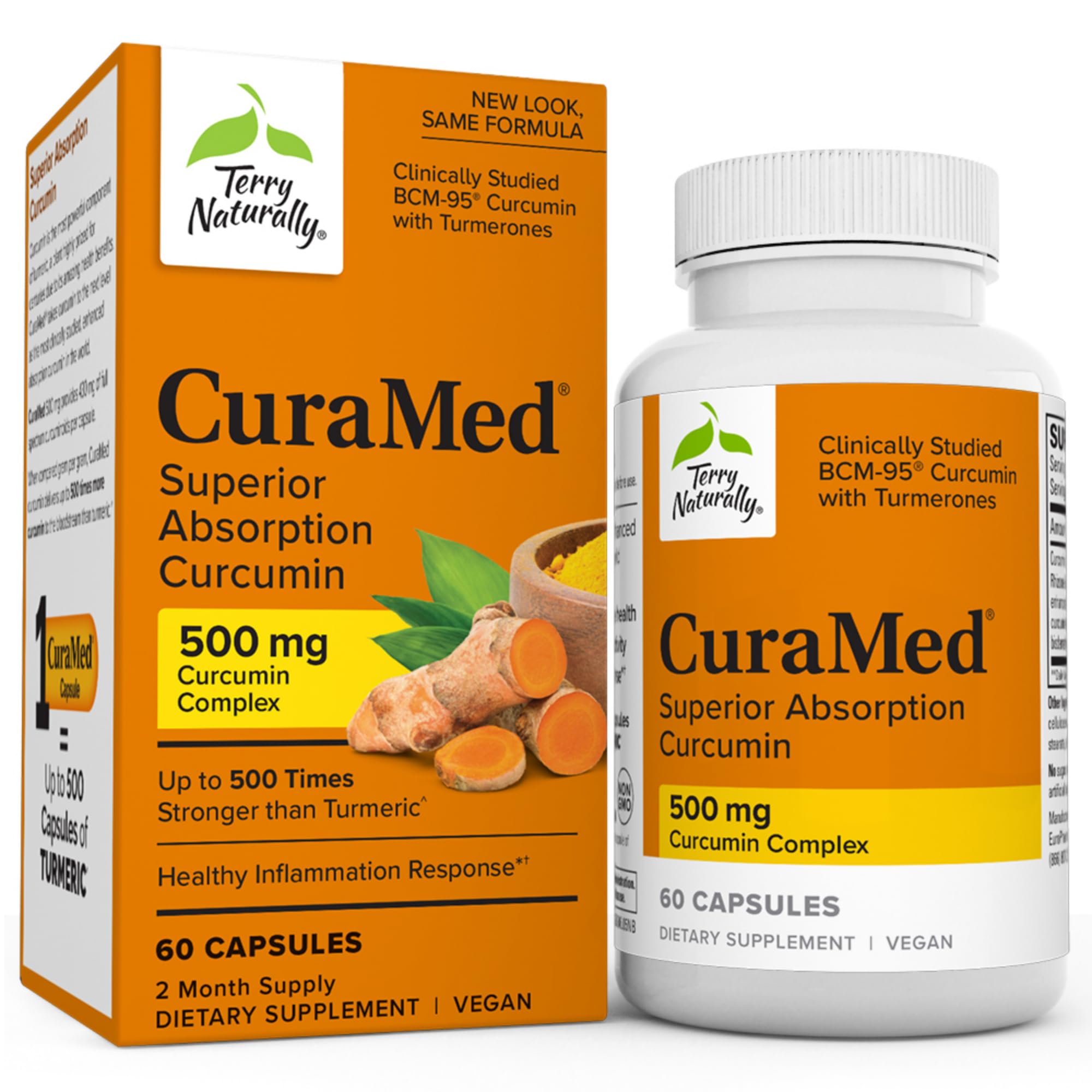 Foto 2 pulgar | Suplemento Terry Naturally Curamed 500 Mg Brain & Immune 60 Cápsulas Blandas - Venta Internacional.