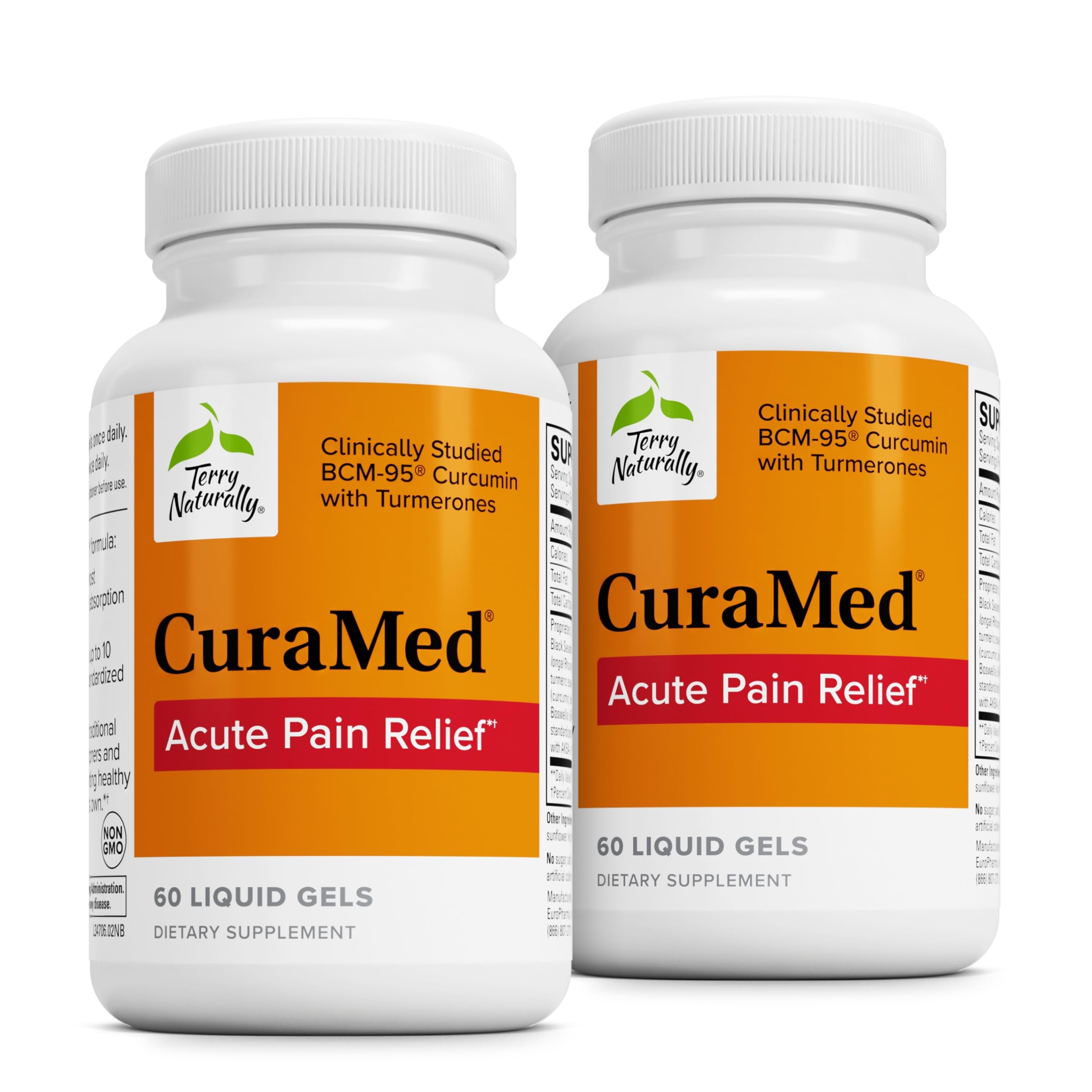 Foto 2 pulgar | Suplemento Terry Naturally Curamed Acute Pain Relief 60 Geles Líquidos - Venta Internacional.