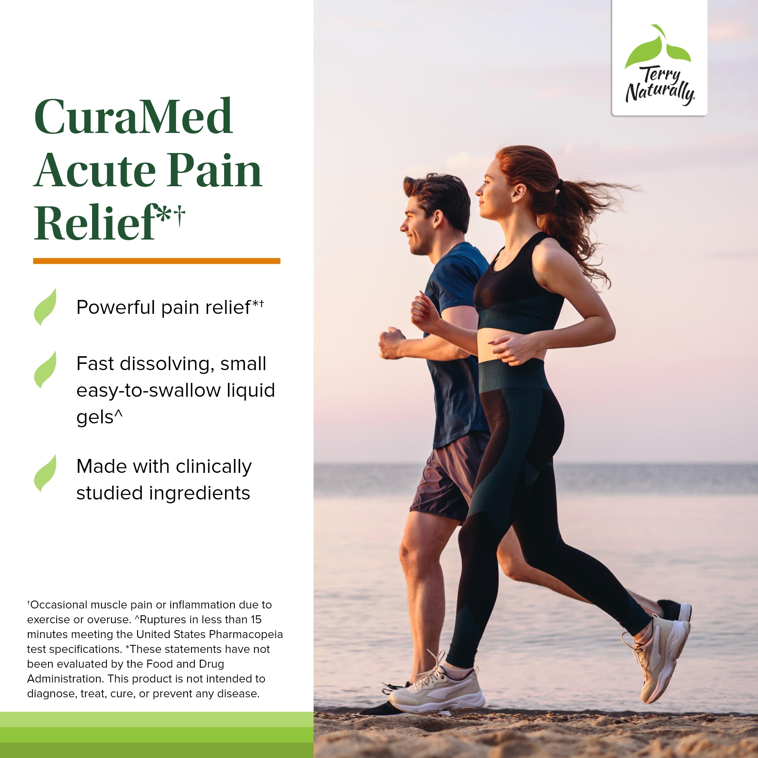 Foto 4 pulgar | Suplemento Terry Naturally Curamed Acute Pain Relief 60 Geles Líquidos - Venta Internacional.