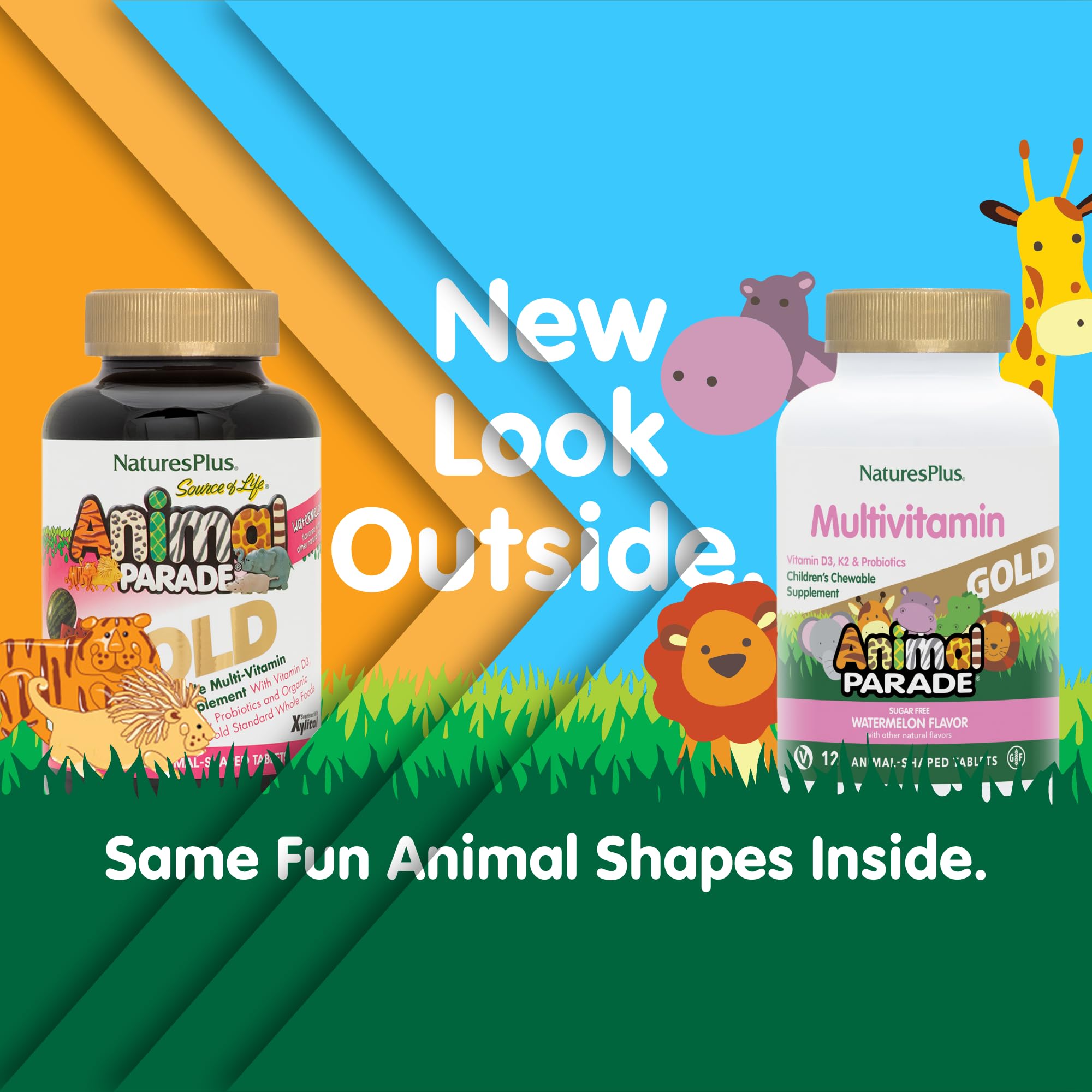 Foto 3 pulgar | Multivitamínico Naturesplus Animal Parade Gold Kids 120 Comprimidos - Venta Internacional.