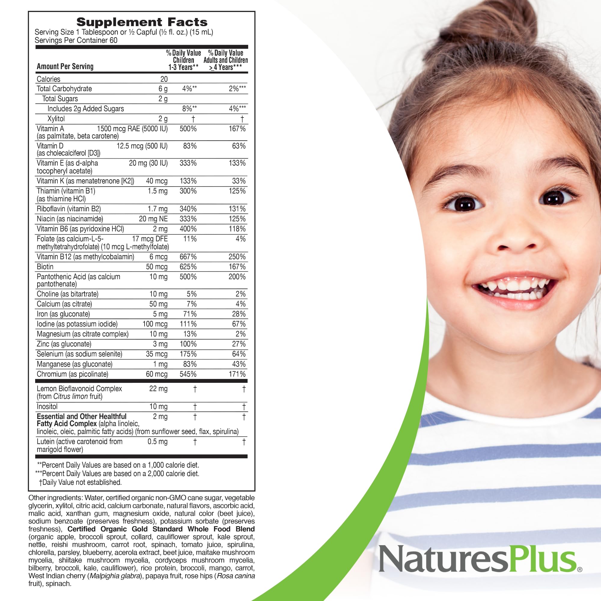 Foto 6 pulgar | Multivitamínico Líquido Naturesplus Animal Parade Gold 900 Ml - Venta Internacional.