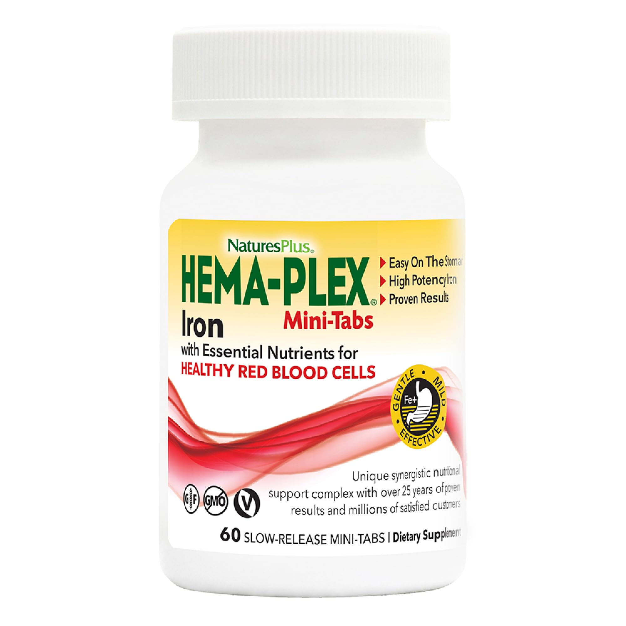 Foto 2 pulgar | Suplemento Hema-plex Iron De Naturesplus, 60 Minicomprimidos, X2 - Venta Internacional.