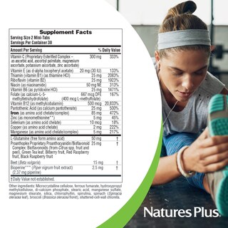 Foto 4 | Suplemento Hema-plex Iron De Naturesplus, 60 Minicomprimidos, X2 - Venta Internacional.