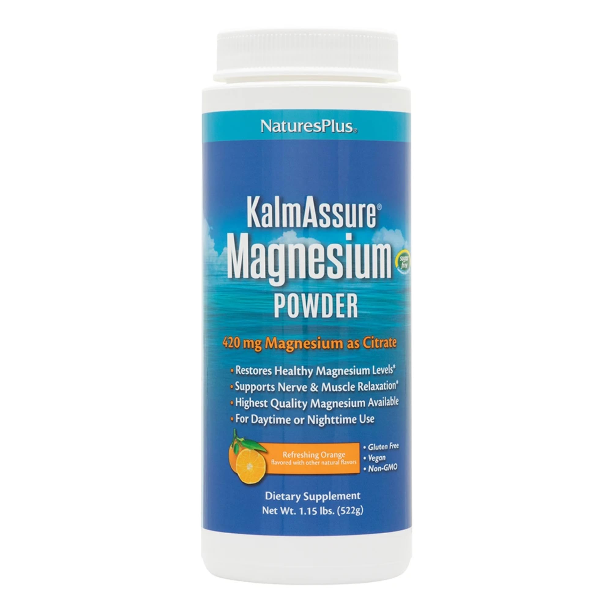 Foto 2 pulgar | Magnesio En Polvo Naturesplus Kalmassure 520 G Sabor Naranja - Venta Internacional.