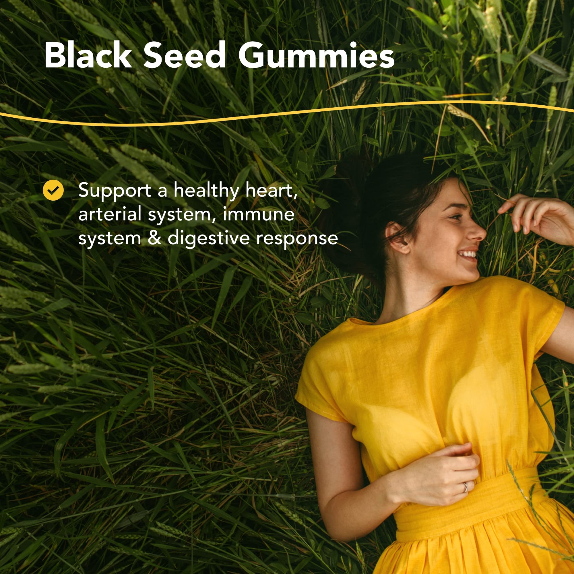 Foto 3 pulgar | Suplemento: Gomitas De Semillas Negras Con Hierbas Y Especias Norteamericanas, 60 Unidades - Venta Internacional.