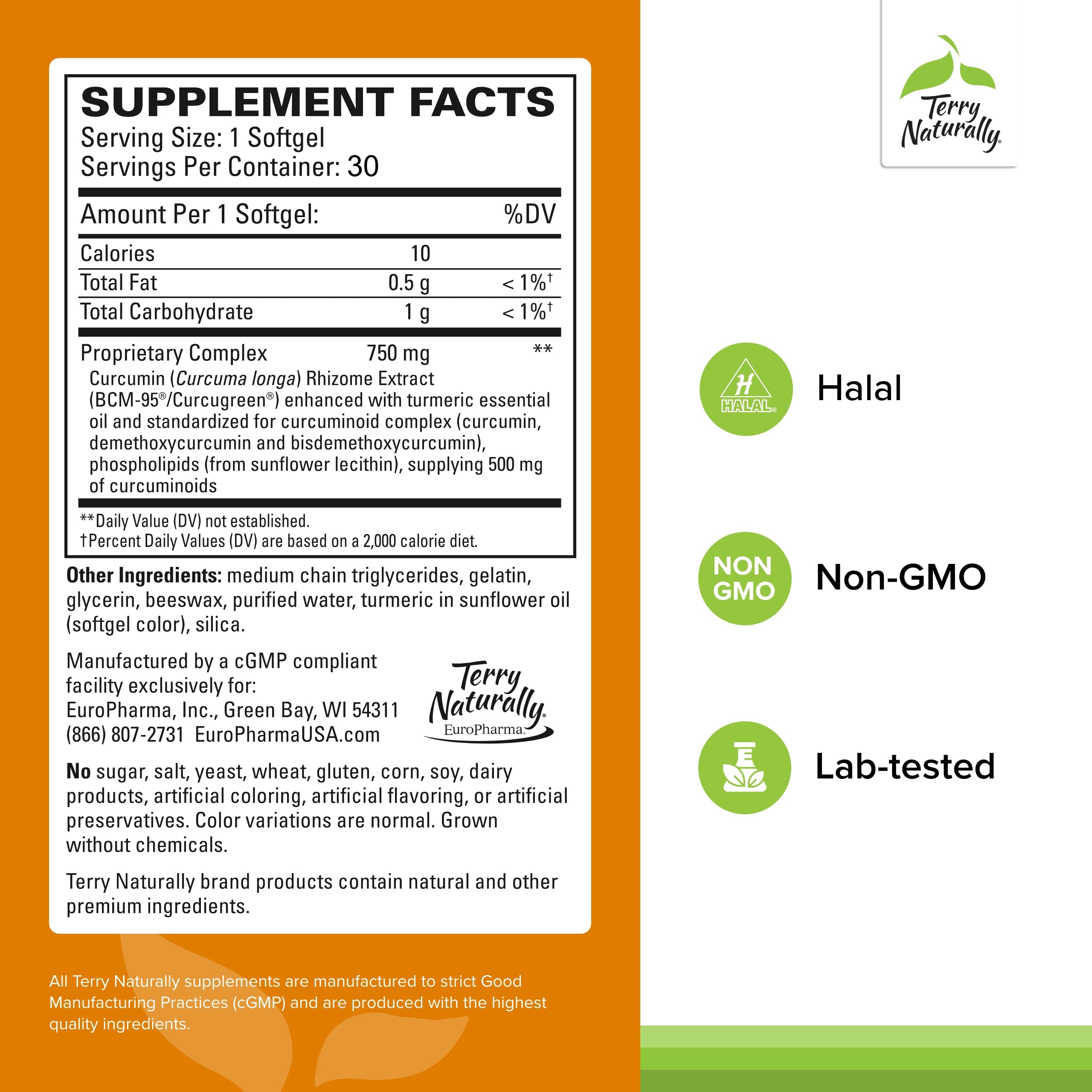 Foto 3 pulgar | Suplemento Terry Naturally Curamed 750 Mg Brain & Heart 30 Cápsulas Blandas - Venta Internacional.