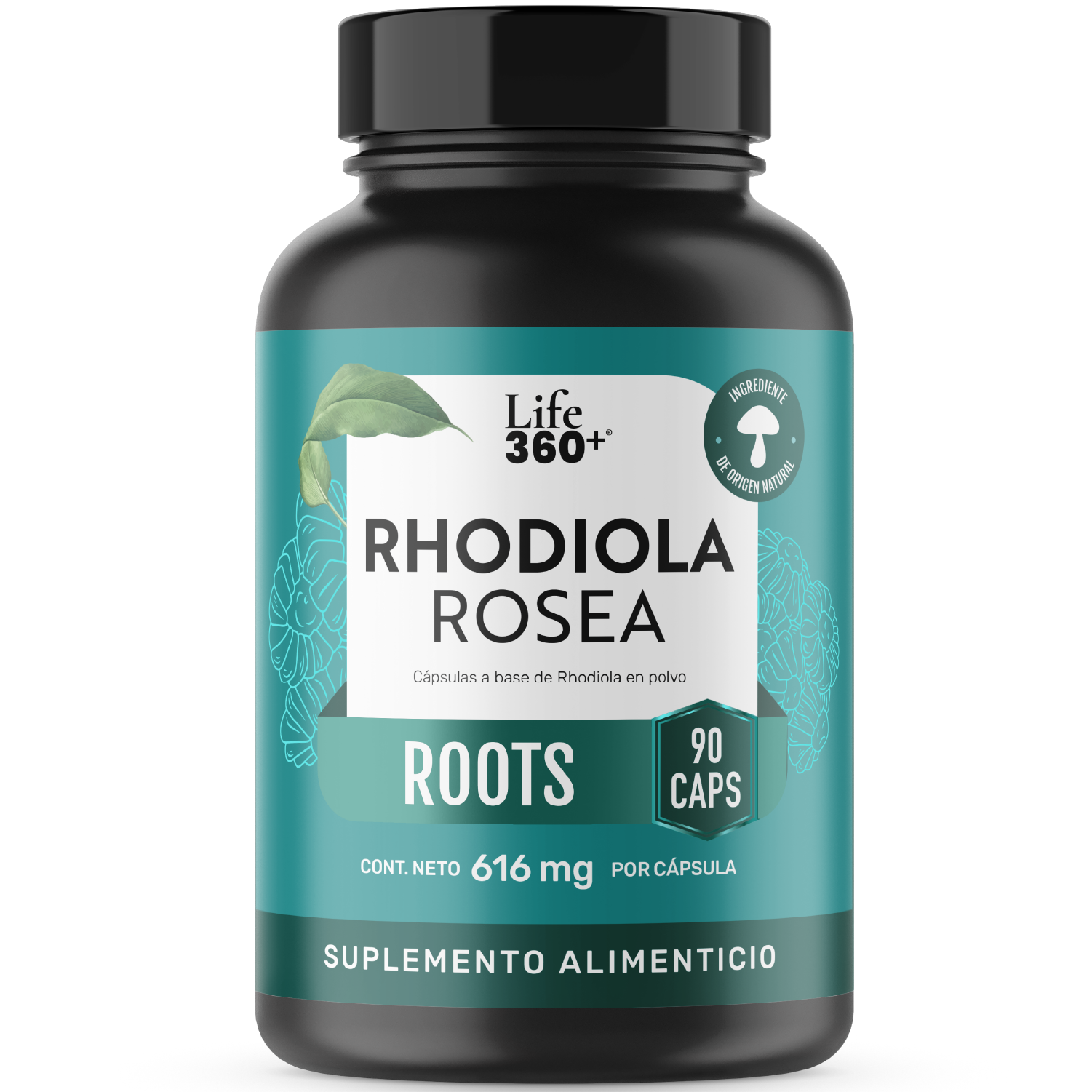 Foto 2 pulgar | Rhodiola Rosea Life 360+ 90 Cápsulas Raiz Rhodiola En Polvo