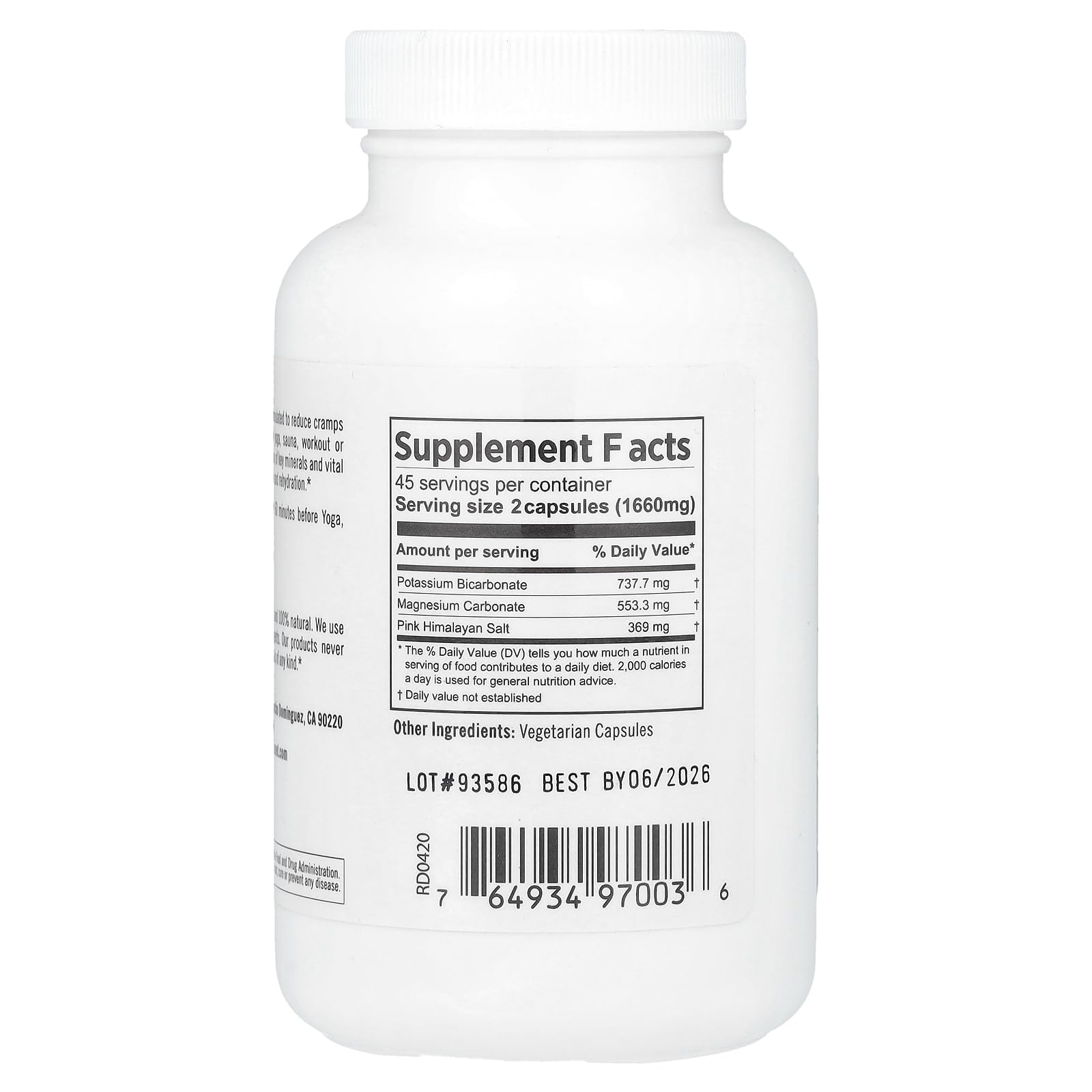 Foto 3 pulgar | Suplemento Pure Planet Sports Salts de 90 Cápsulas-Venta Internacional