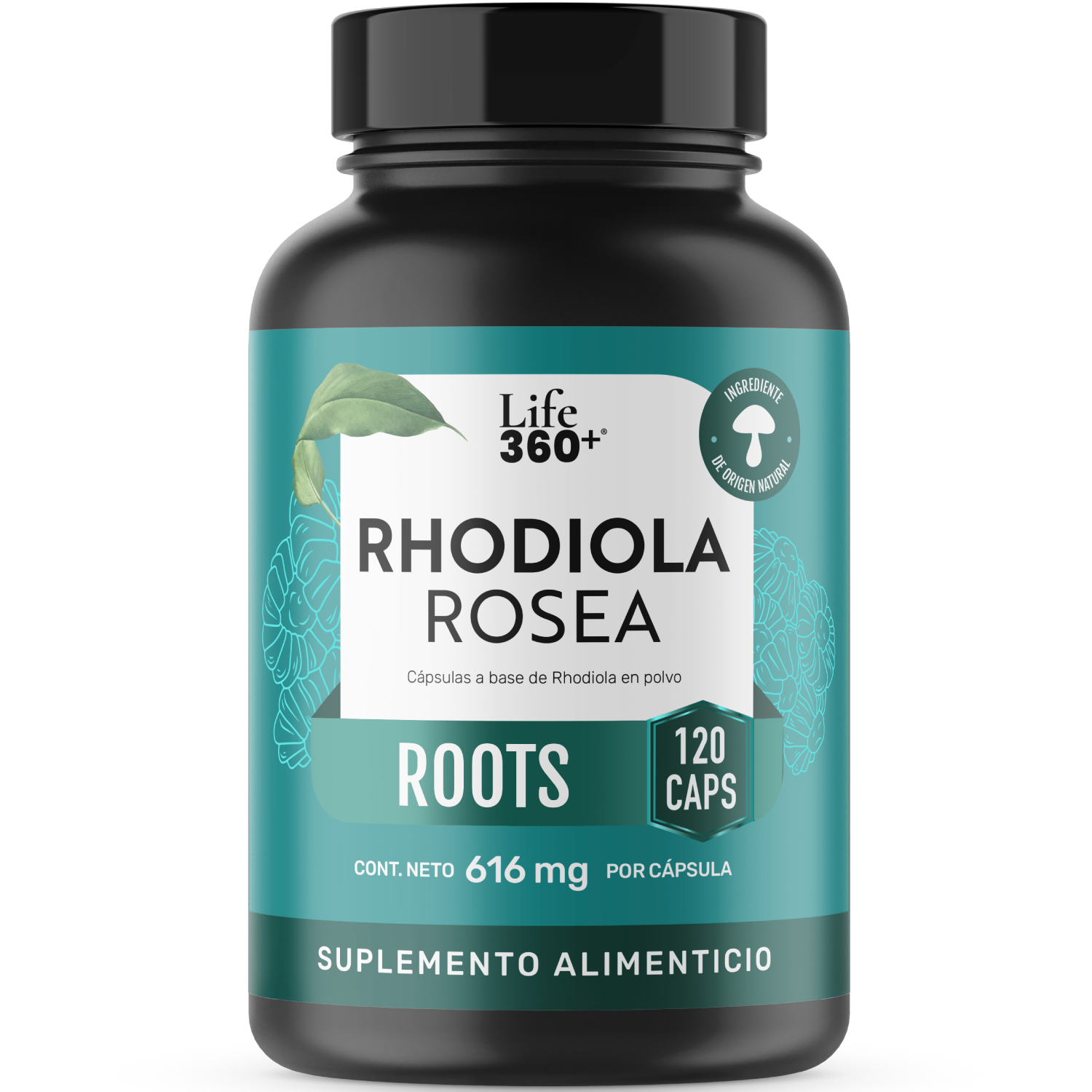 Foto 1 | Rhodiola Rosea Life 360+ 120 Cápsulas Raiz Rhodiola En Polvo