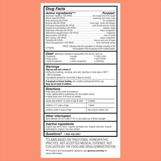 Foto 5 | Remedio Contra La Gripe Genexa Flu Fix Para Niños Y Adultos, 60 Tabletas Masticables - Venta Internacional.