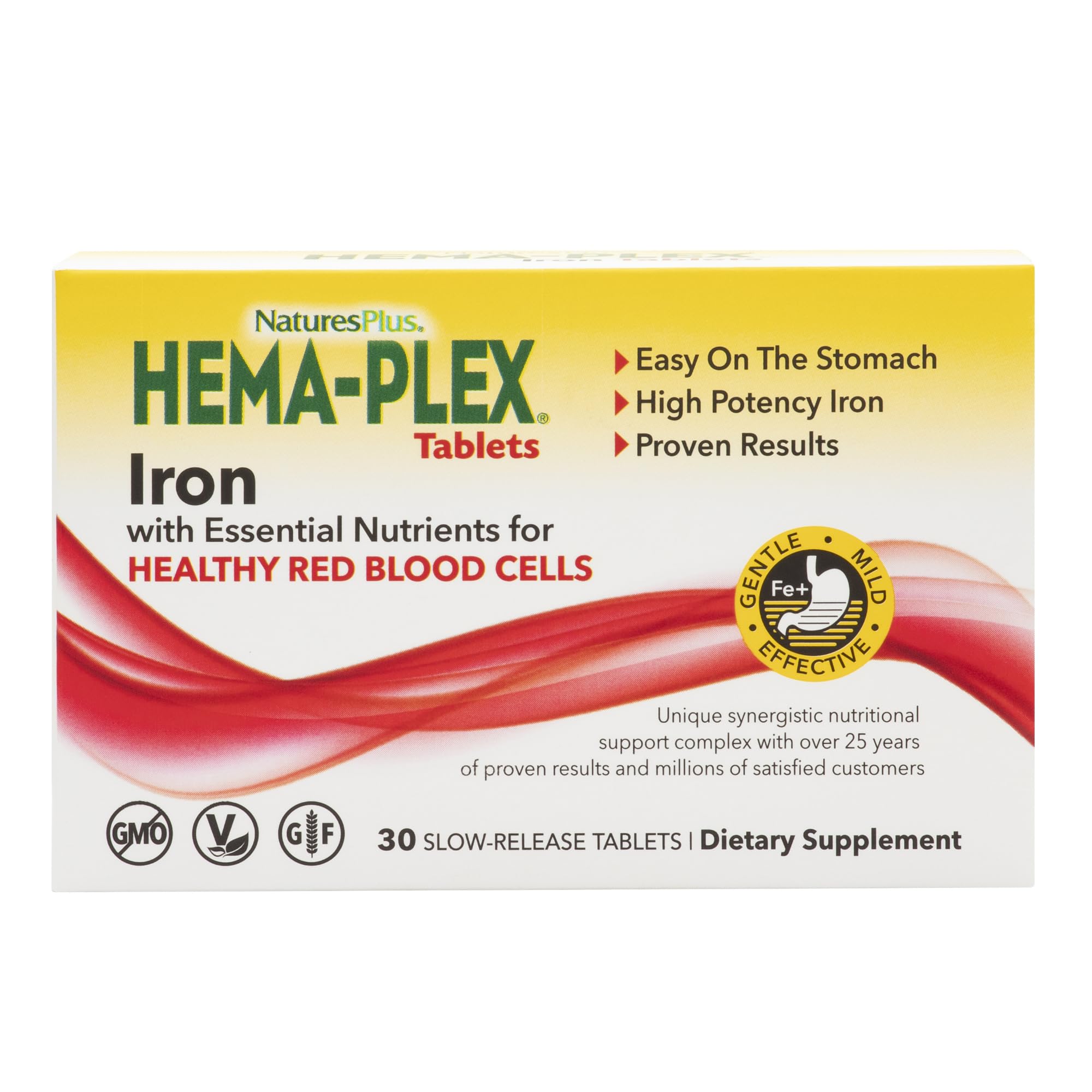 Foto 1 | Suplemento Naturesplus Hema-plex Iron 30 Comprimidos - Venta Internacional