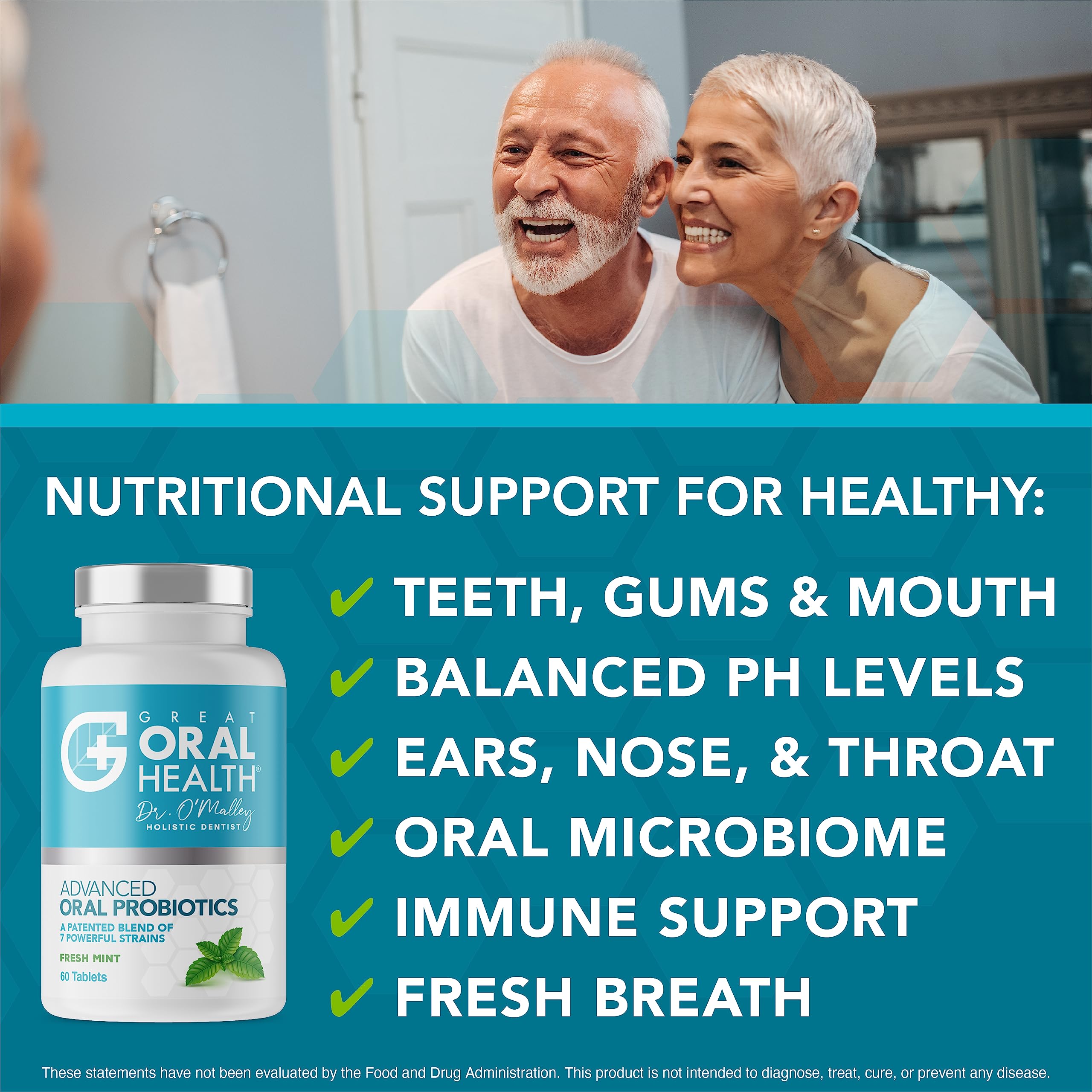 Foto 4 pulgar | Probióticos Orales, Excelentes Para La Salud Bucal, Tratamiento Para El Mal Aliento En Adultos - Venta Internacional.