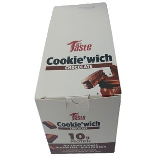 Foto 1 | Galleta Proteína Cookie´wich Caja Con 10 Piezas Chocolate Mrs Taste