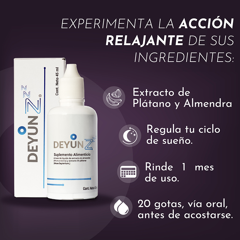 Foto 6 pulgar | Suplemento Alimenticio Deyun Z 45ml Adiós al Insomnio con Tecnología LHD 100% Natural Energía al Despertar