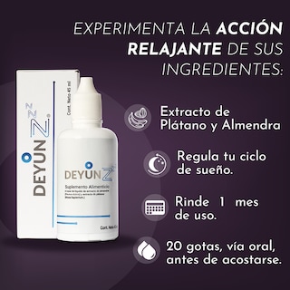 Foto 5 | Suplemento Alimenticio Deyun Z 45ml Adiós al Insomnio con Tecnología LHD 100% Natural Energía al Despertar