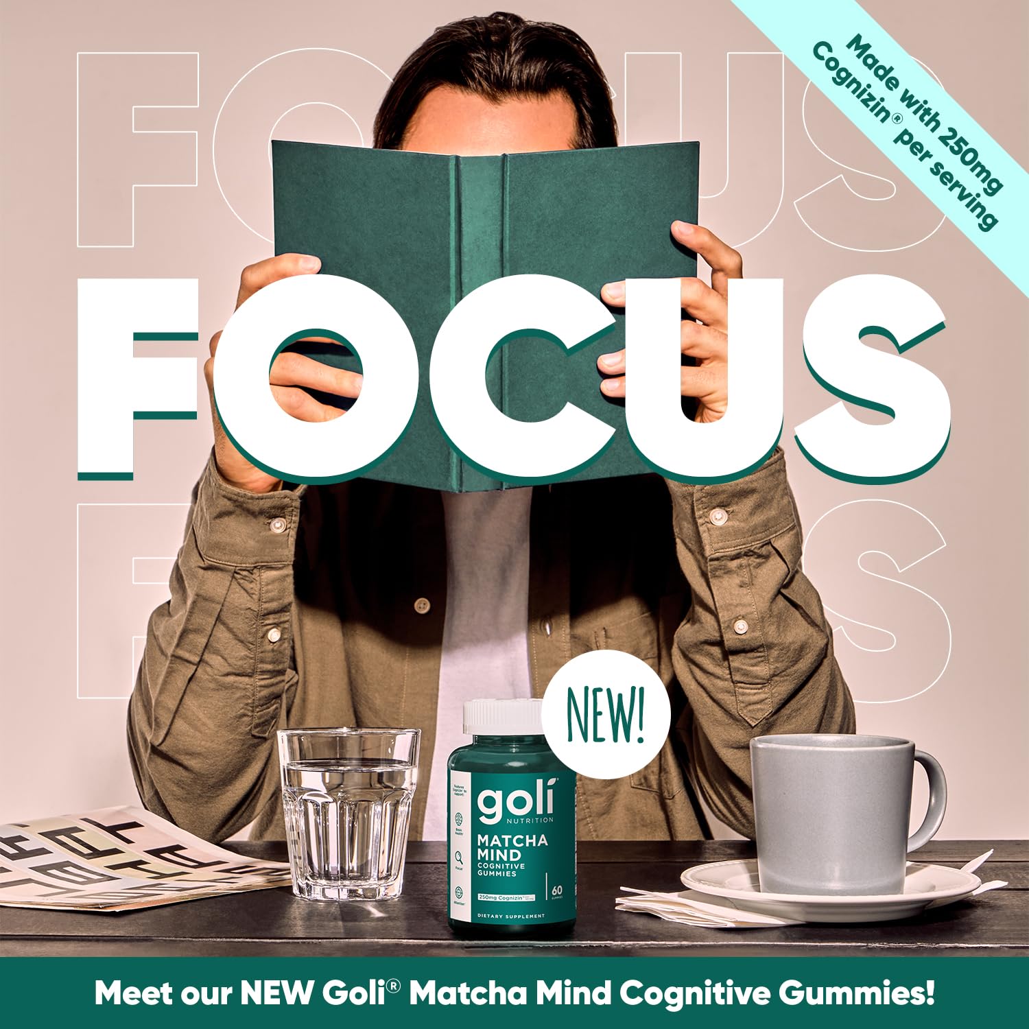 Foto 3 pulgar | Gomitas Goli Matcha Mind De 180 Unidades Con Té Verde Cognizin - Venta Internacional.
