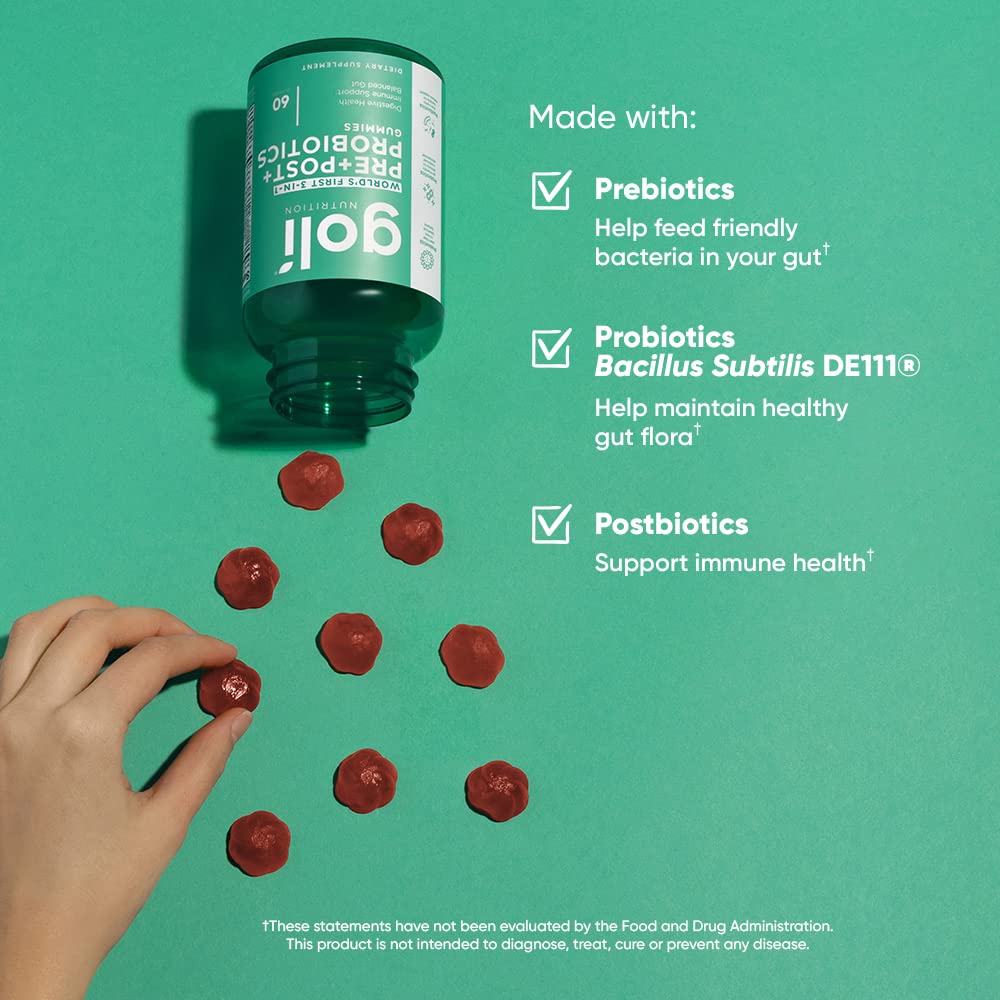 Foto 5 pulgar | Suplemento Nutricional Goli Pre+post+probiotics Gummy, 300 Unidades - Venta Internacional.