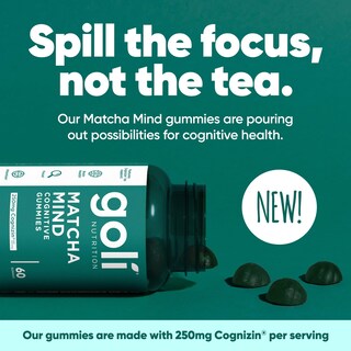 Foto 4 | Gomitas Goli Matcha Mind 300 Unidades Con Té Verde Cognizin - Venta Internacional.