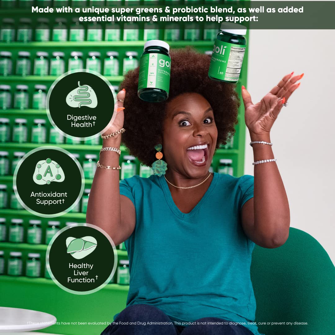 Foto 3 | Gominolas De Vitaminas Goli Supergreen, 300 Unidades, Paquete De 5 - Venta Internacional.
