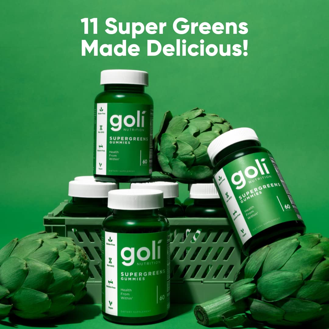 Foto 7 pulgar | Gominolas De Vitaminas Goli Supergreen, 300 Unidades, Paquete De 5 - Venta Internacional.