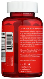 Foto 2 | Gomitas De Vinagre De Sidra De Manzana Supplement Goli Nutrition, 60 Unidades - Venta Internacional.