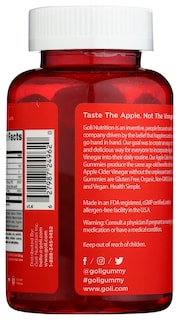 Foto 3 | Gomitas De Vinagre De Sidra De Manzana Supplement Goli Nutrition, 60 Unidades - Venta Internacional.