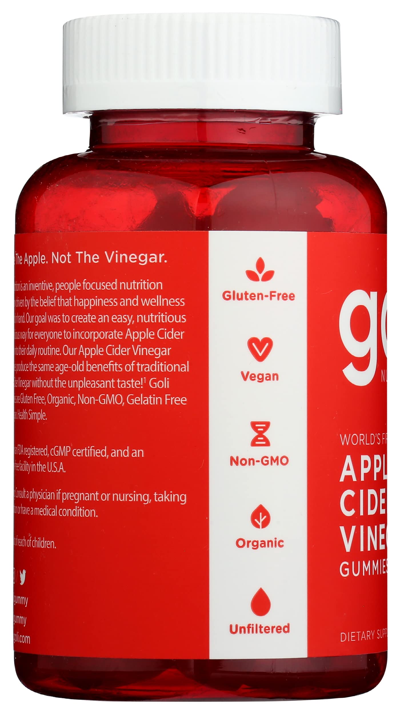 Foto 4 | Gomitas De Vinagre De Sidra De Manzana Supplement Goli Nutrition, 60 Unidades - Venta Internacional.