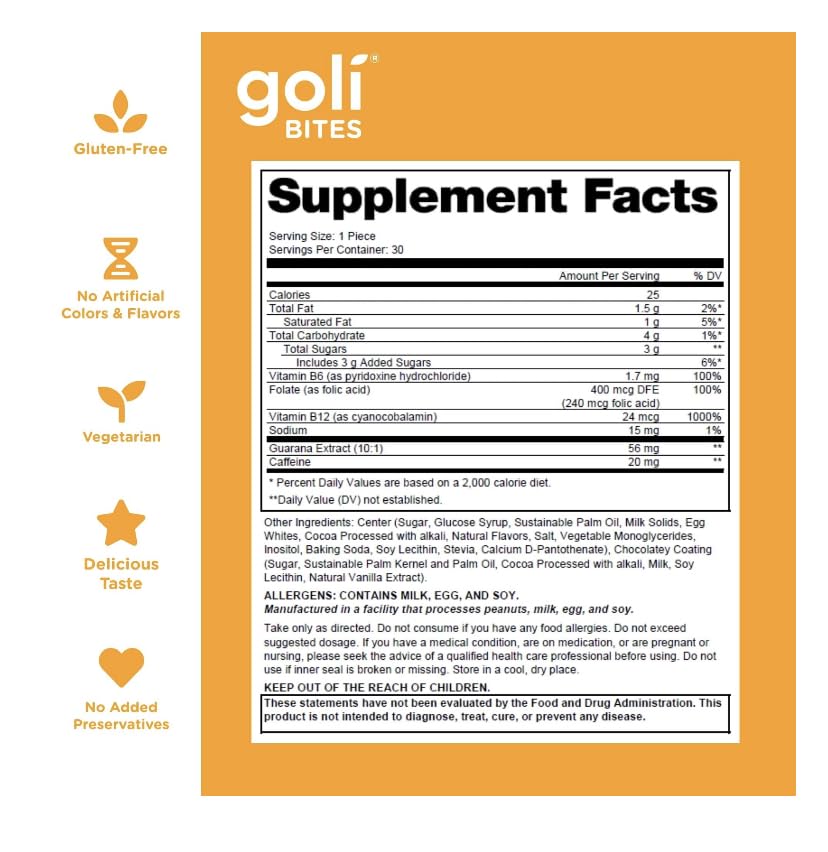 Foto 6 pulgar | Energy Bites Goli Nutrition Con Sabor A Chocolate Y Caramelo Salado - Venta Internacional.
