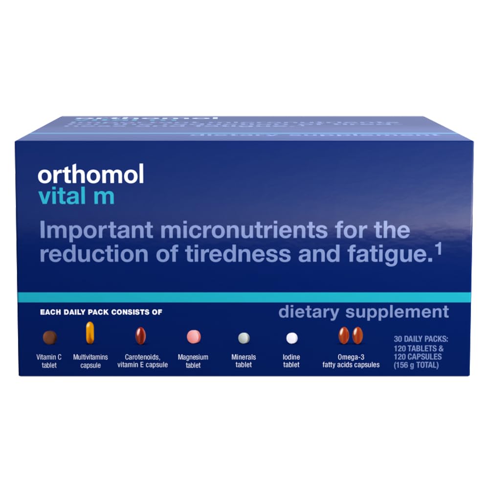 Foto 1 | Suplemento Multivitamínico Orthomol Vital M Para Hombres, Suministro De 30 Días - Venta Internacional.