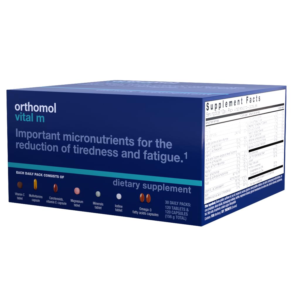 Foto 2 | Suplemento Multivitamínico Orthomol Vital M Para Hombres, Suministro De 30 Días - Venta Internacional.