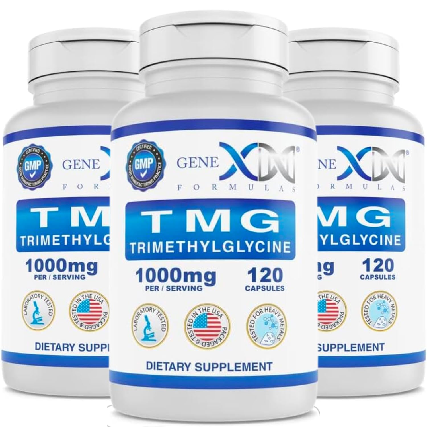 Foto 1 | Suplemento Genex Formulas Tmg 1000 Mg De Betaína Anhidra 360 Cápsulas - Venta Internacional.