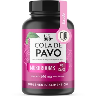 Foto 1 | Cola De Pavo Life 360+ 90 Cápsulas Con Hongo Cola De Pavo