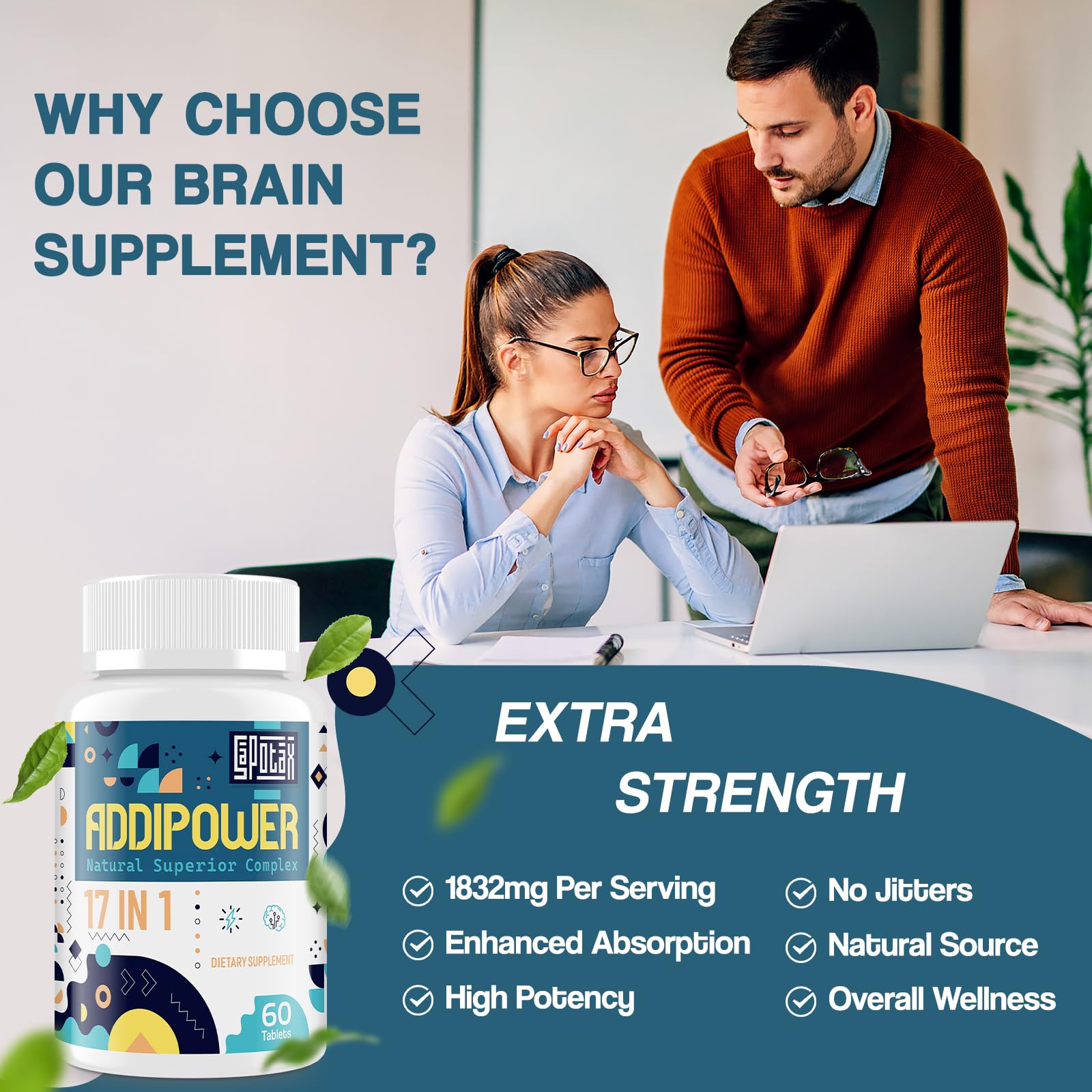 Foto 7 pulgar | Suplemento Cerebral Sapotax Memory Focus 17 En 1, 120 Comprimidos - Venta Internacional.