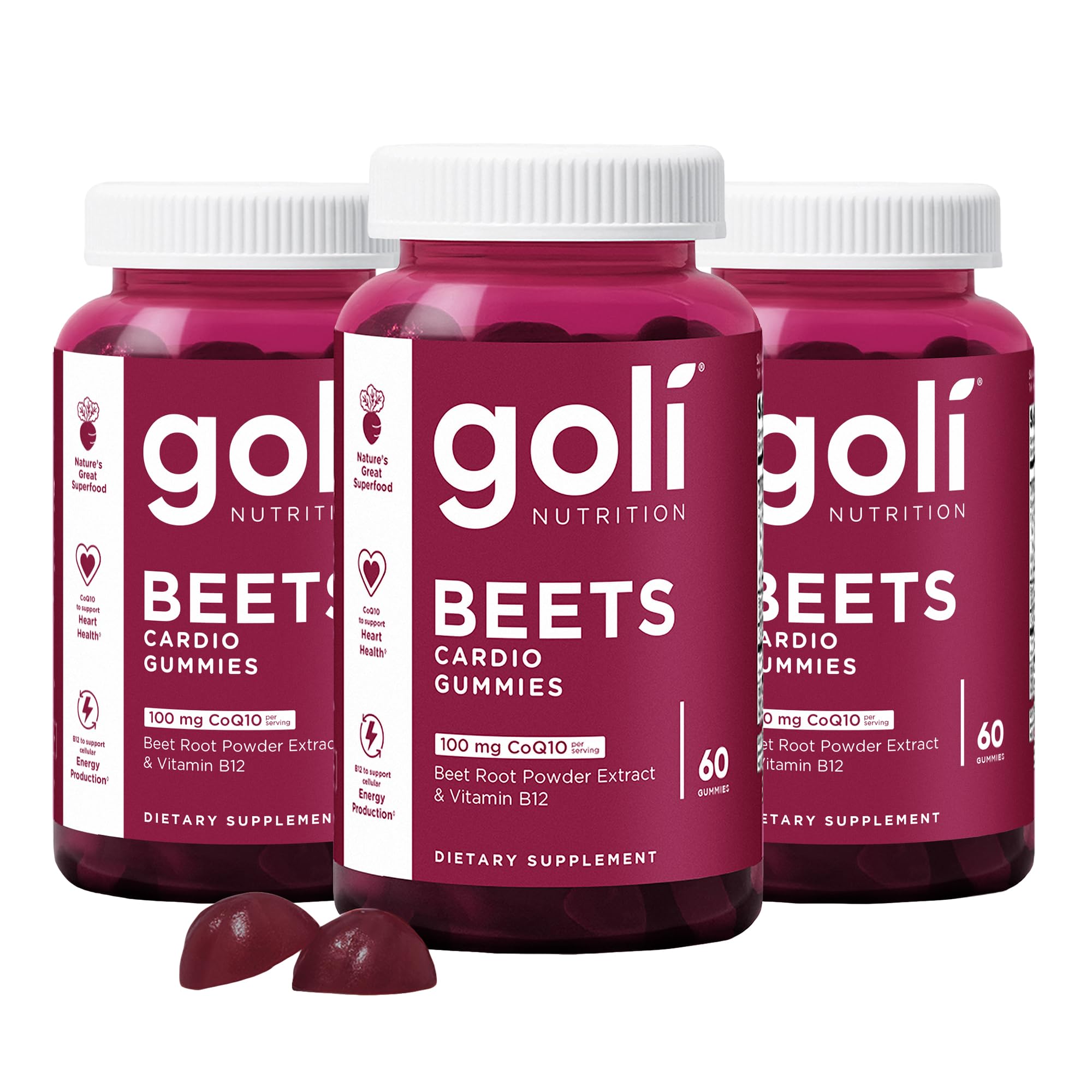 Foto 2 pulgar | Suplemento Goli Beets Cardio Gummy 180 Unidades  - Venta Internacional