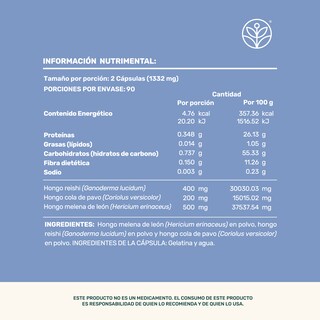 Foto 5 | Zen Blend Life 360+ 180 Cápsulas Reishi Cola De Pavo