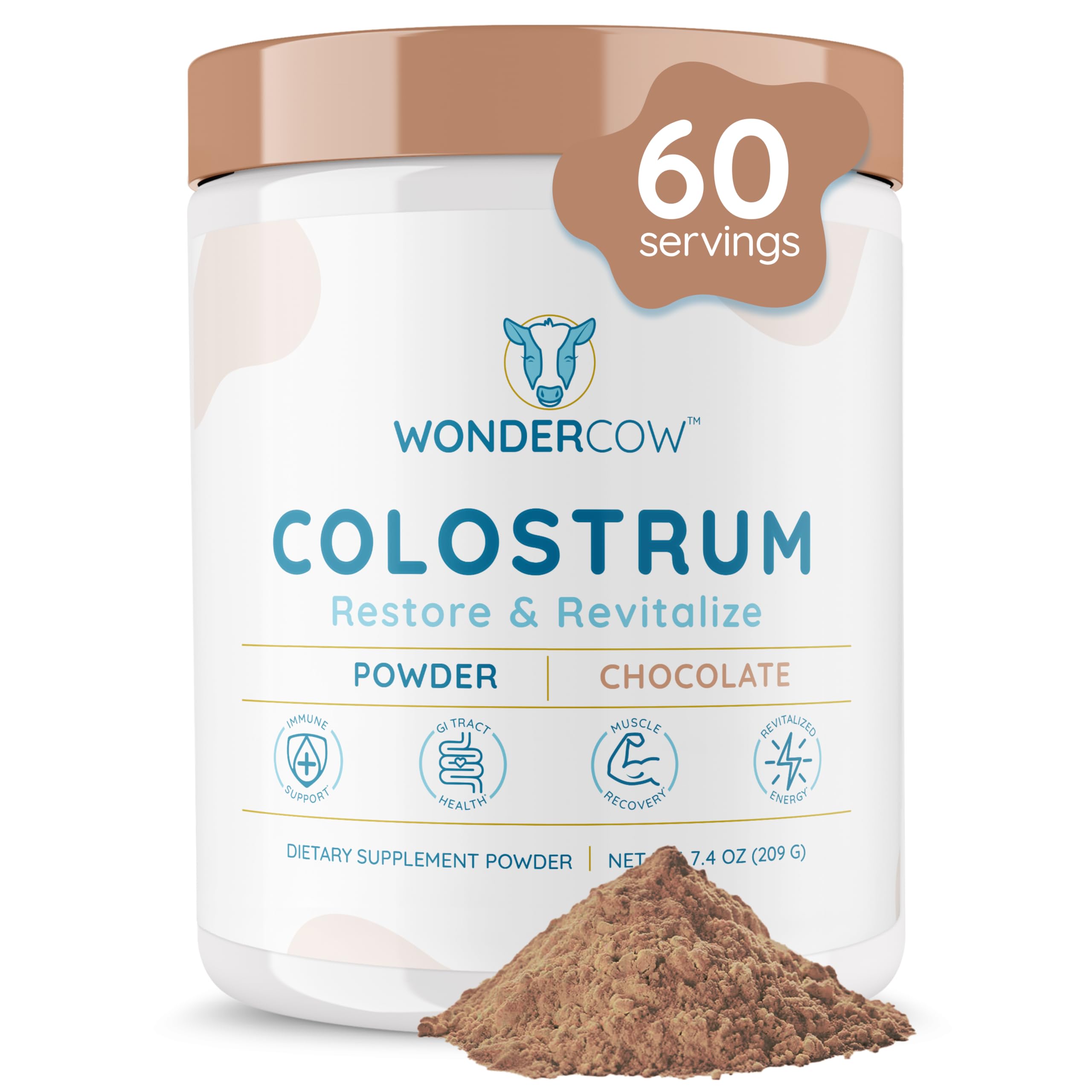 Foto 1 | Suplemento De Calostro En Polvo Wondercow Gut Health 60 Porciones - Venta Internacional.