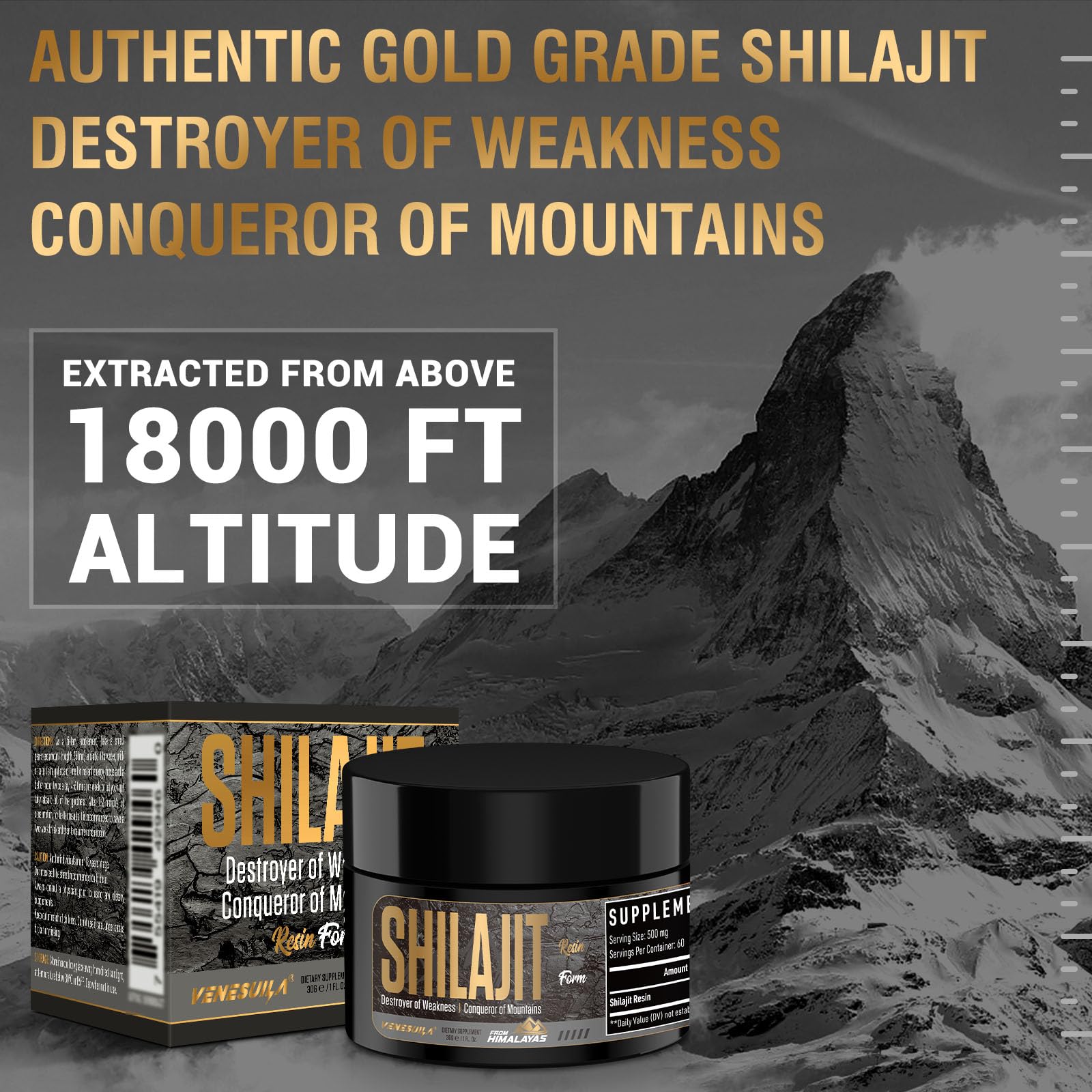 Foto 7 pulgar | Resina Shilajit Venesuila, Orgánica, Grado Dorado, 30 Ml, Más De 85 Minerales - Venta Internacional.